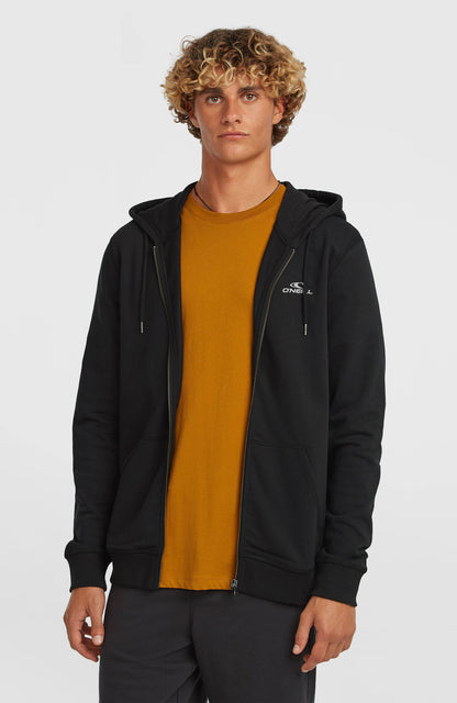 Men Small Logo Full-Zip Hoodie