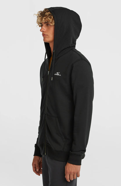 Men Small Logo Full-Zip Hoodie