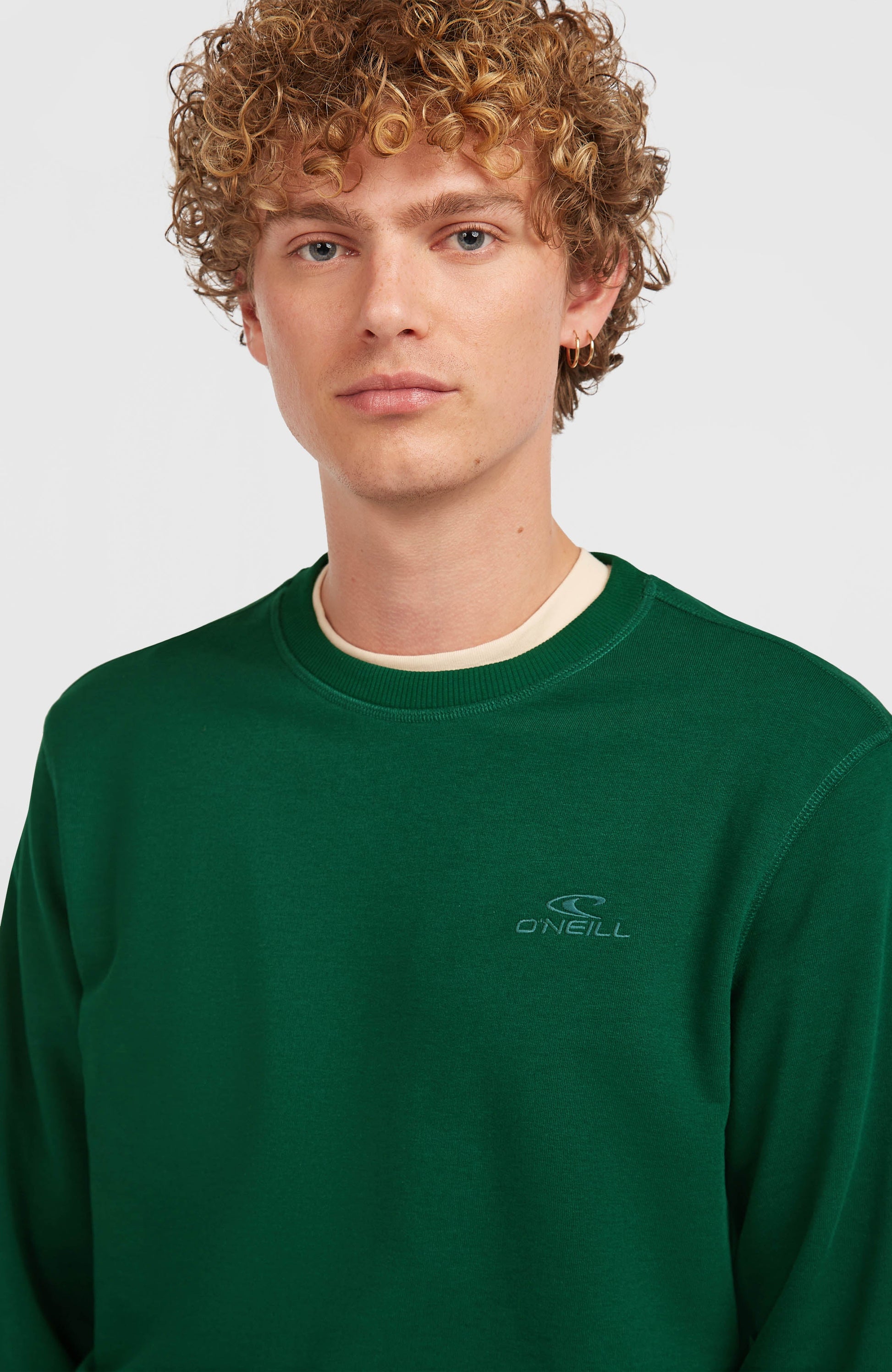 Men Small Logo Crew Sweatshirt