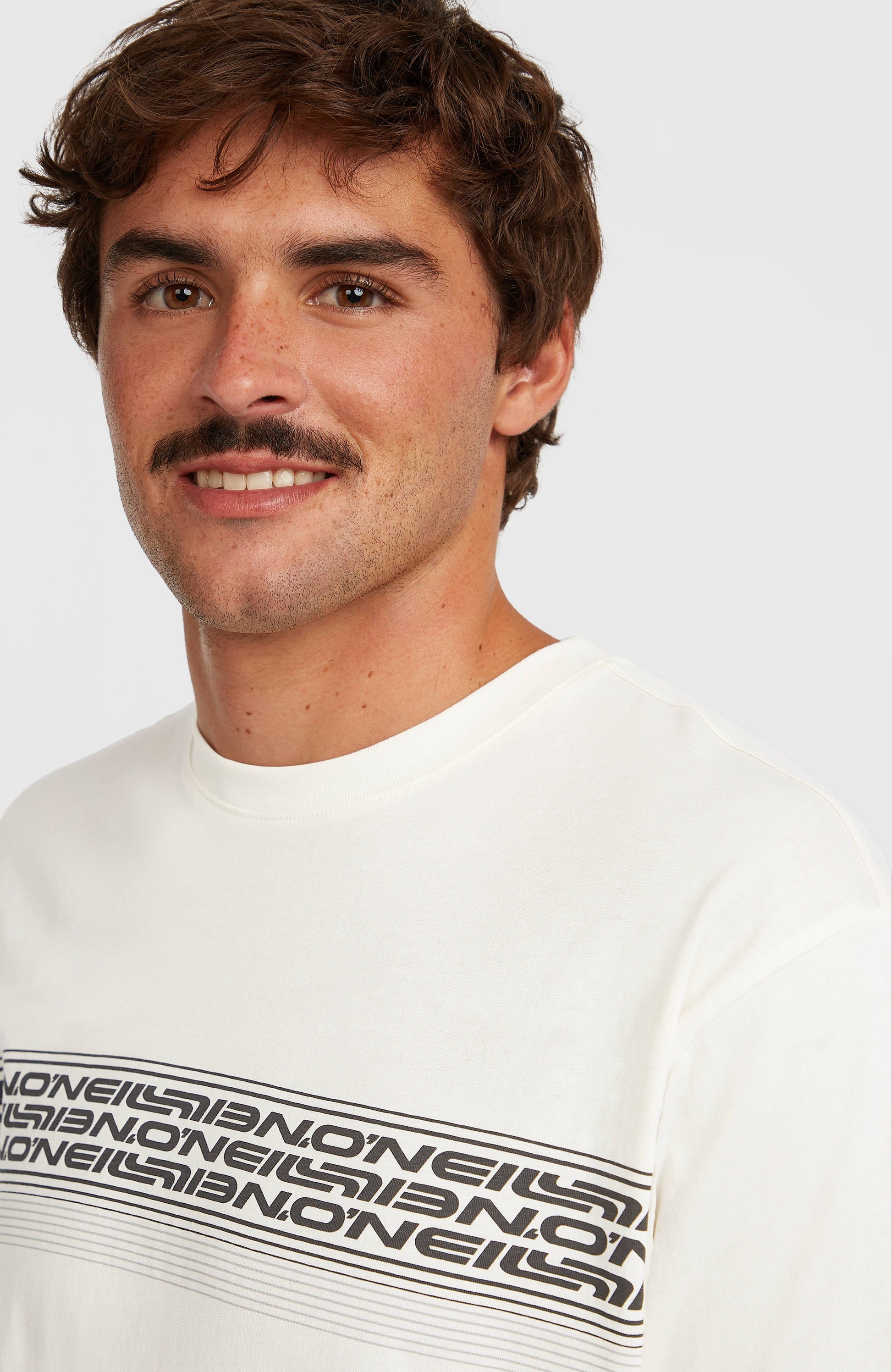 Men O’Neill Logo Stripe T-Shirt