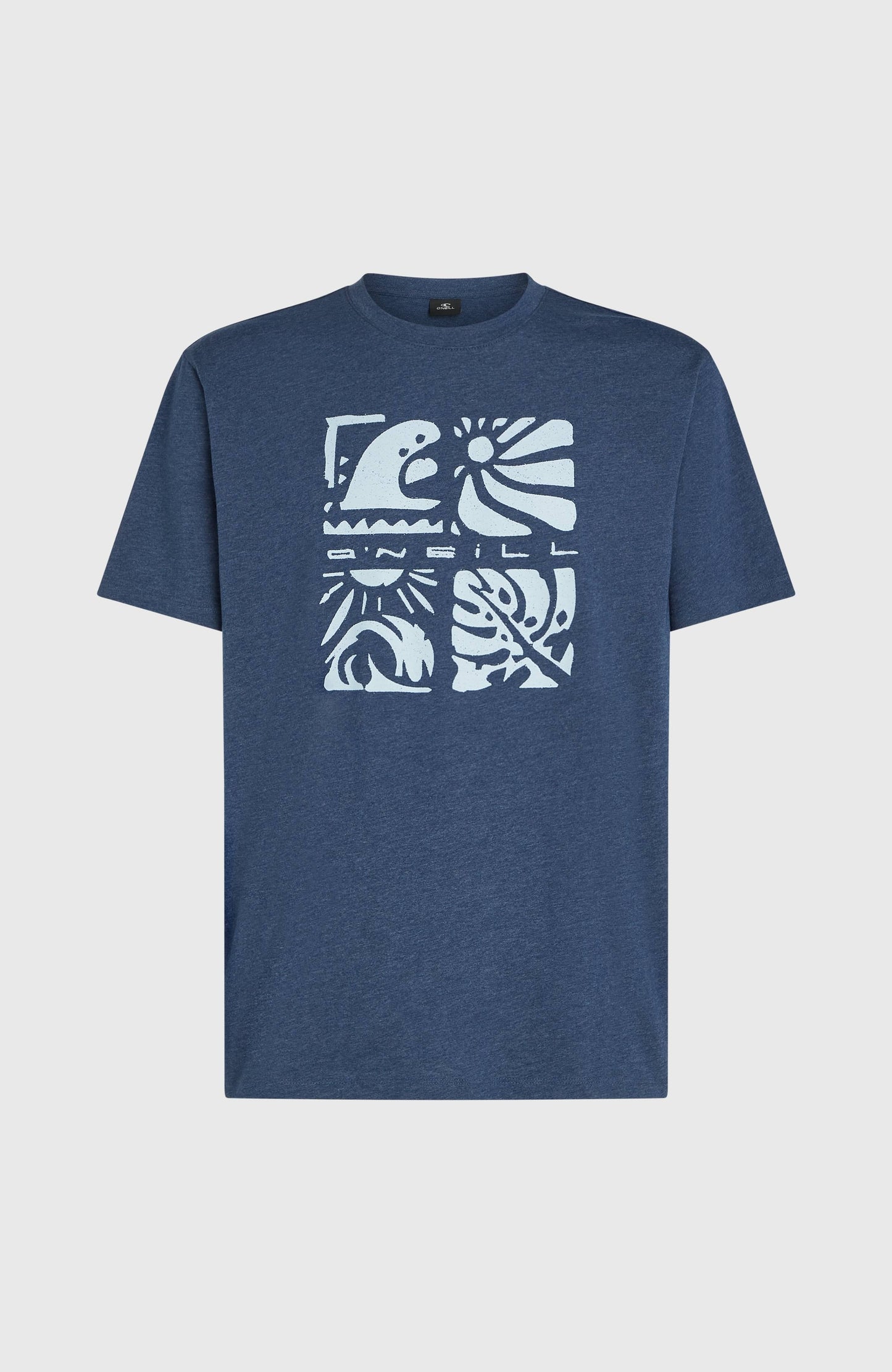 Men O’Neill Melange Front Print T-Shirt