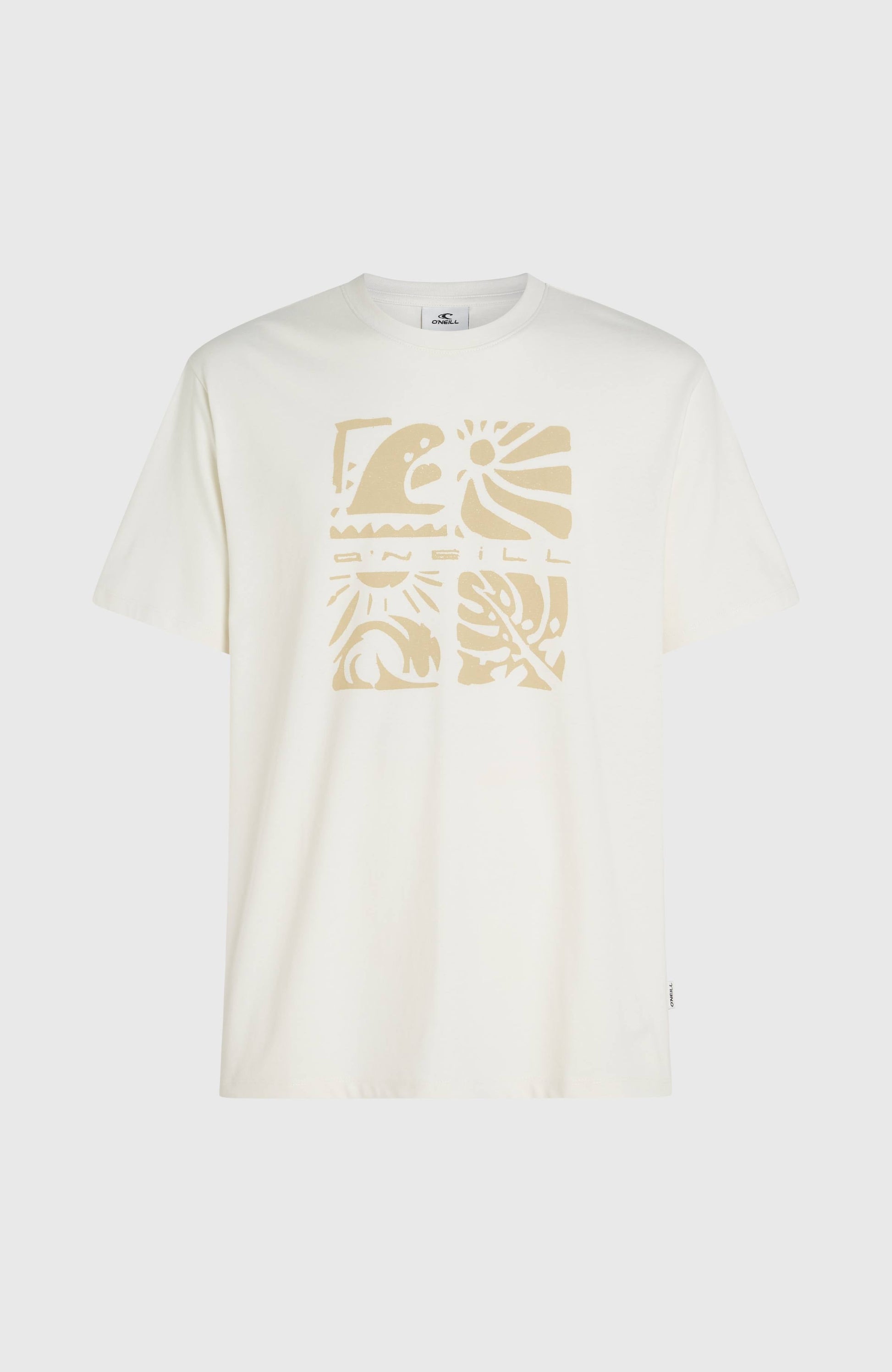 Men O’Neill Melange Front Print T-Shirt