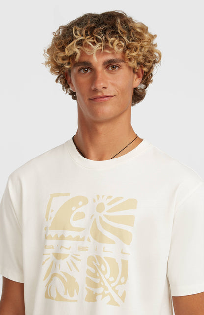 Men O’Neill Melange Front Print T-Shirt