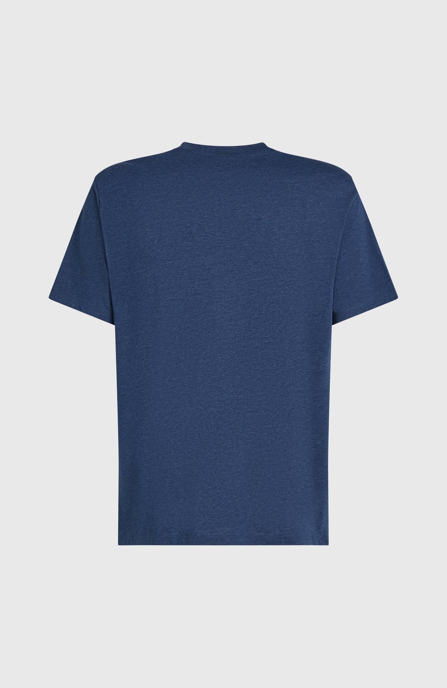 Men Melange Chest Print T-Shirt