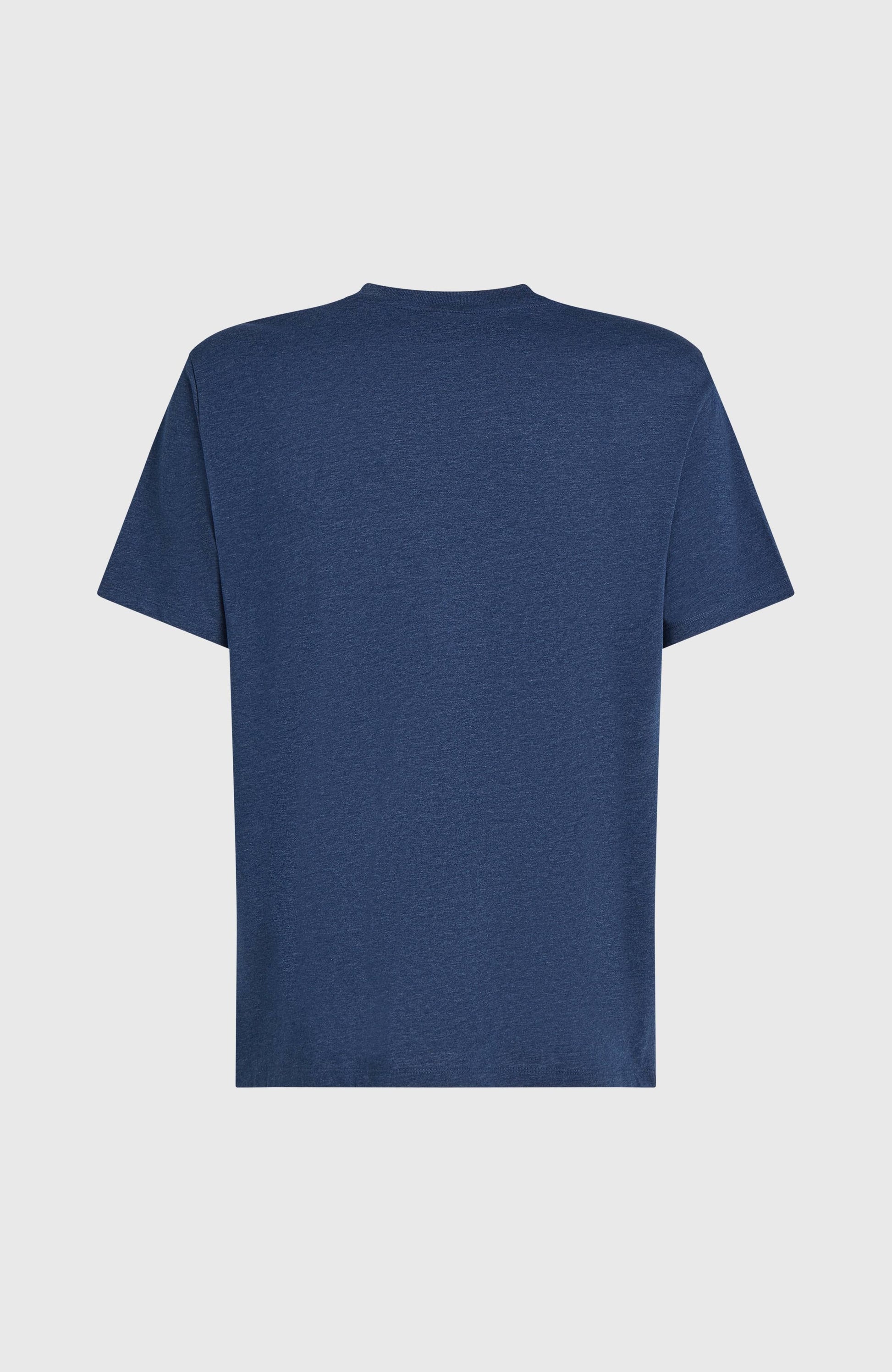 Men Melange Chest Print T-Shirt