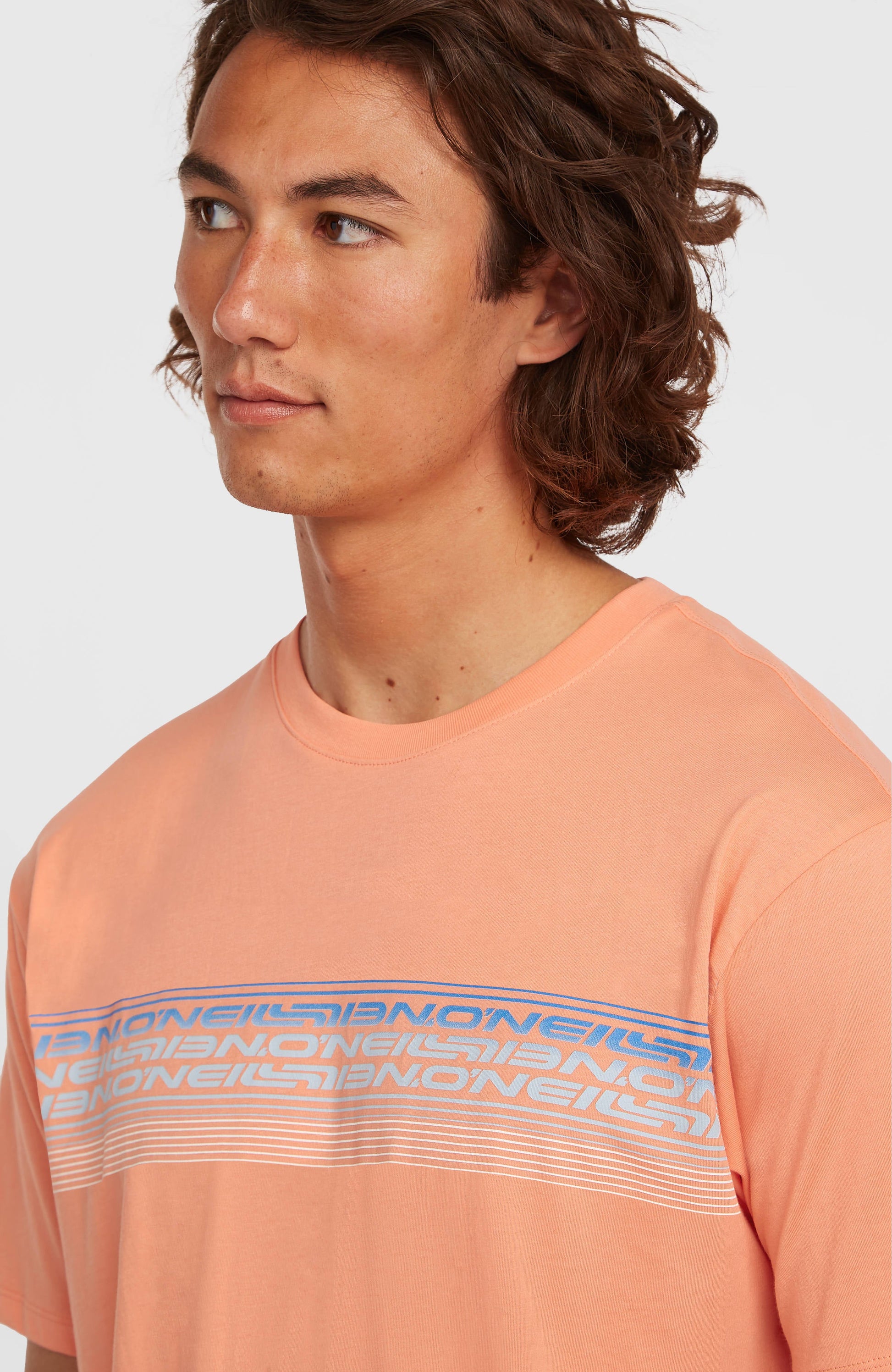 Men O’Neill Logo Stripe T-Shirt