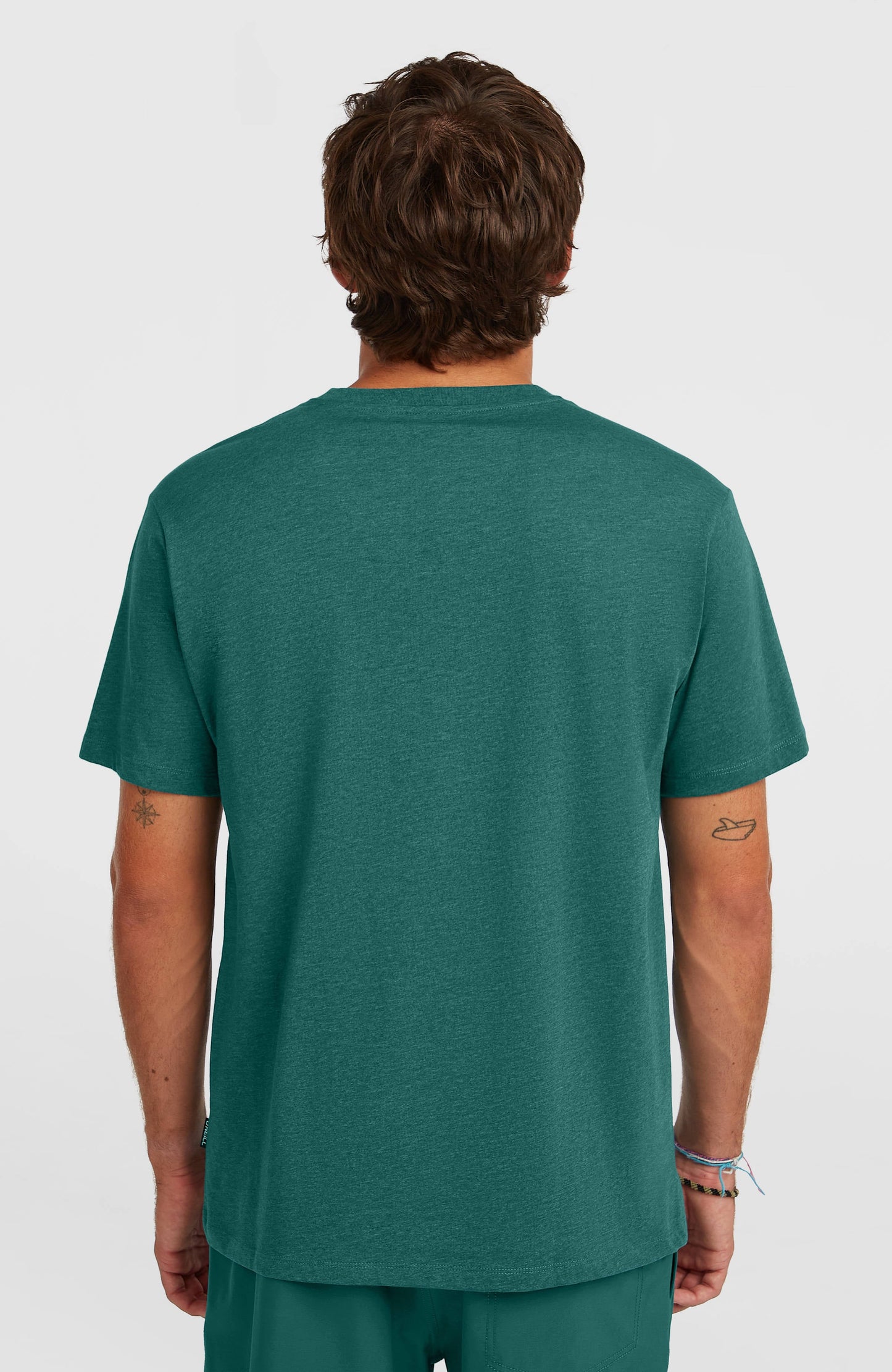 Men Melange Chest Print T-Shirt