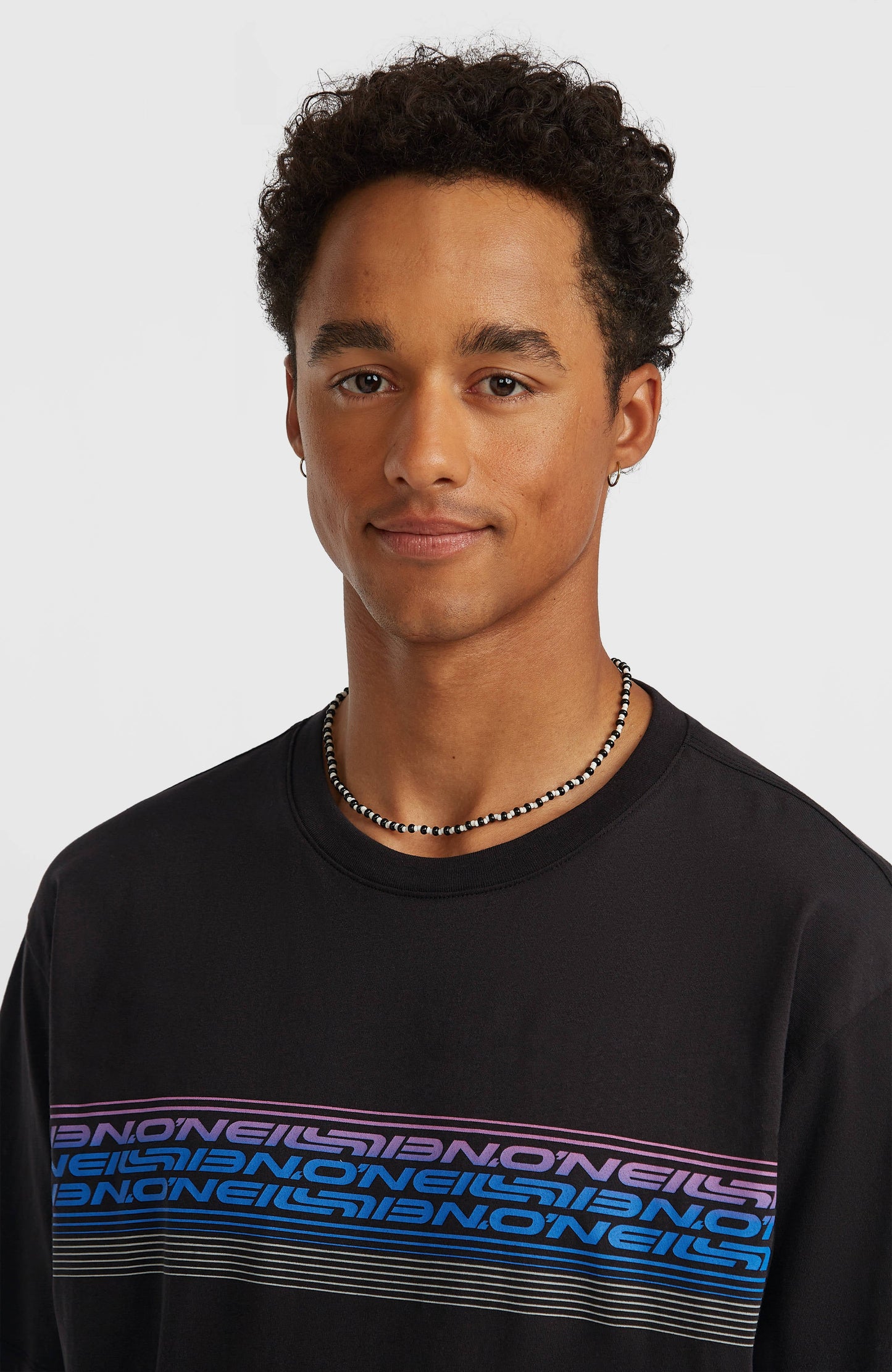 Men O’Neill Logo Stripe T-Shirt