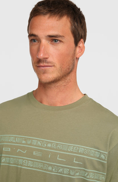 Men O’Neill Flower Stripe T-Shirt
