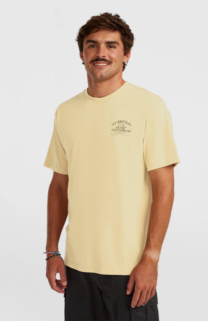 Men Melange Chest Print T-Shirt