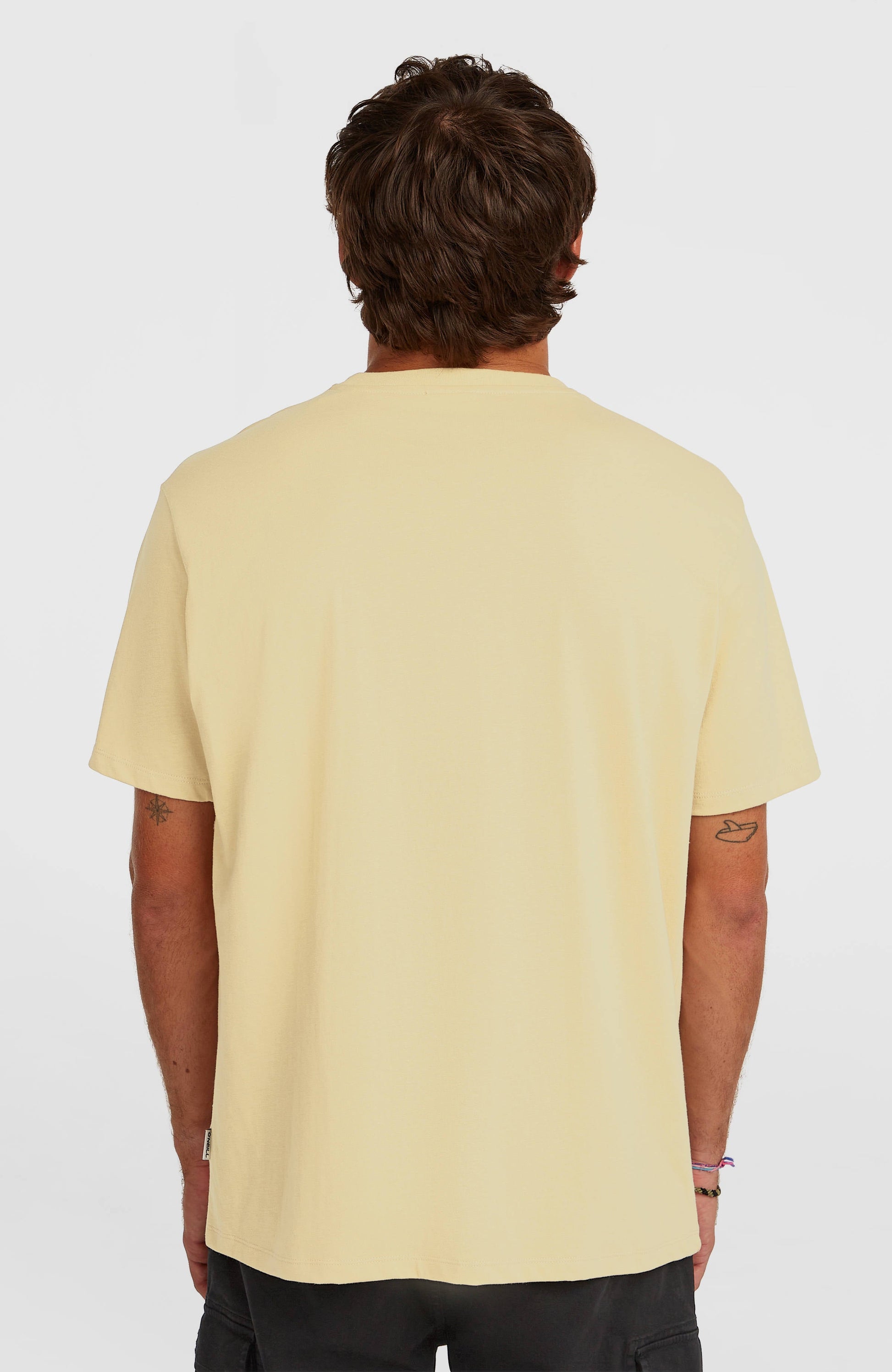 Men Melange Chest Print T-Shirt