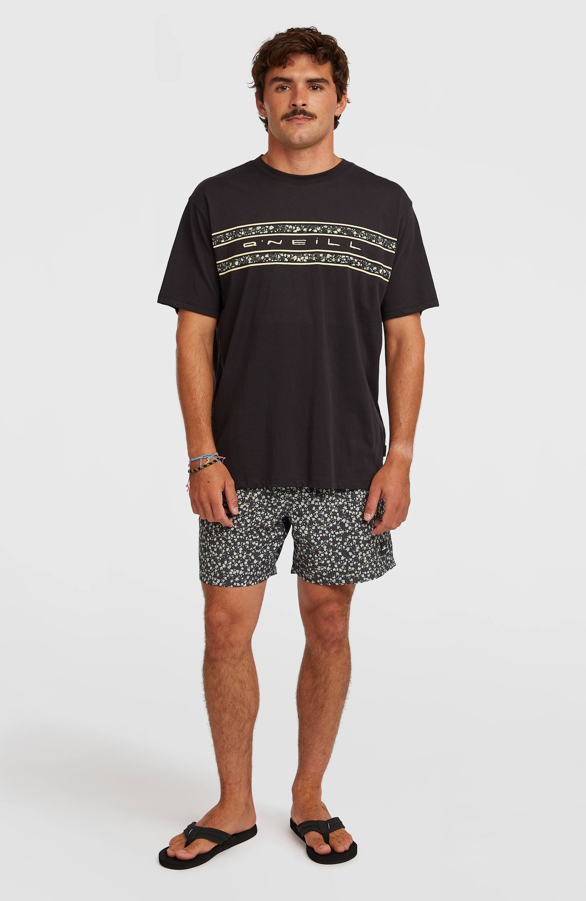 Men O’Neill Flower Stripe T-Shirt