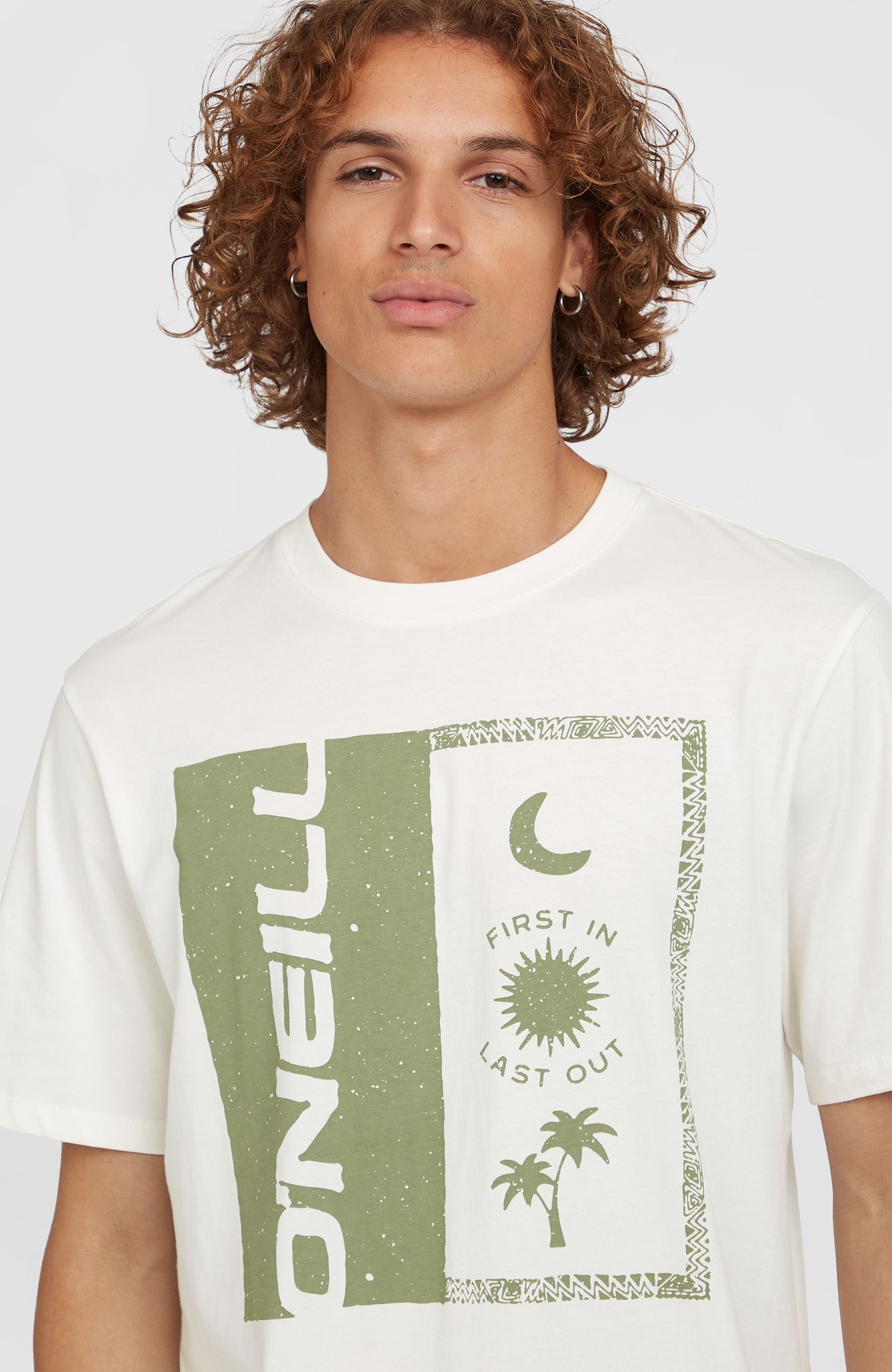 Men Front Print T-Shirt