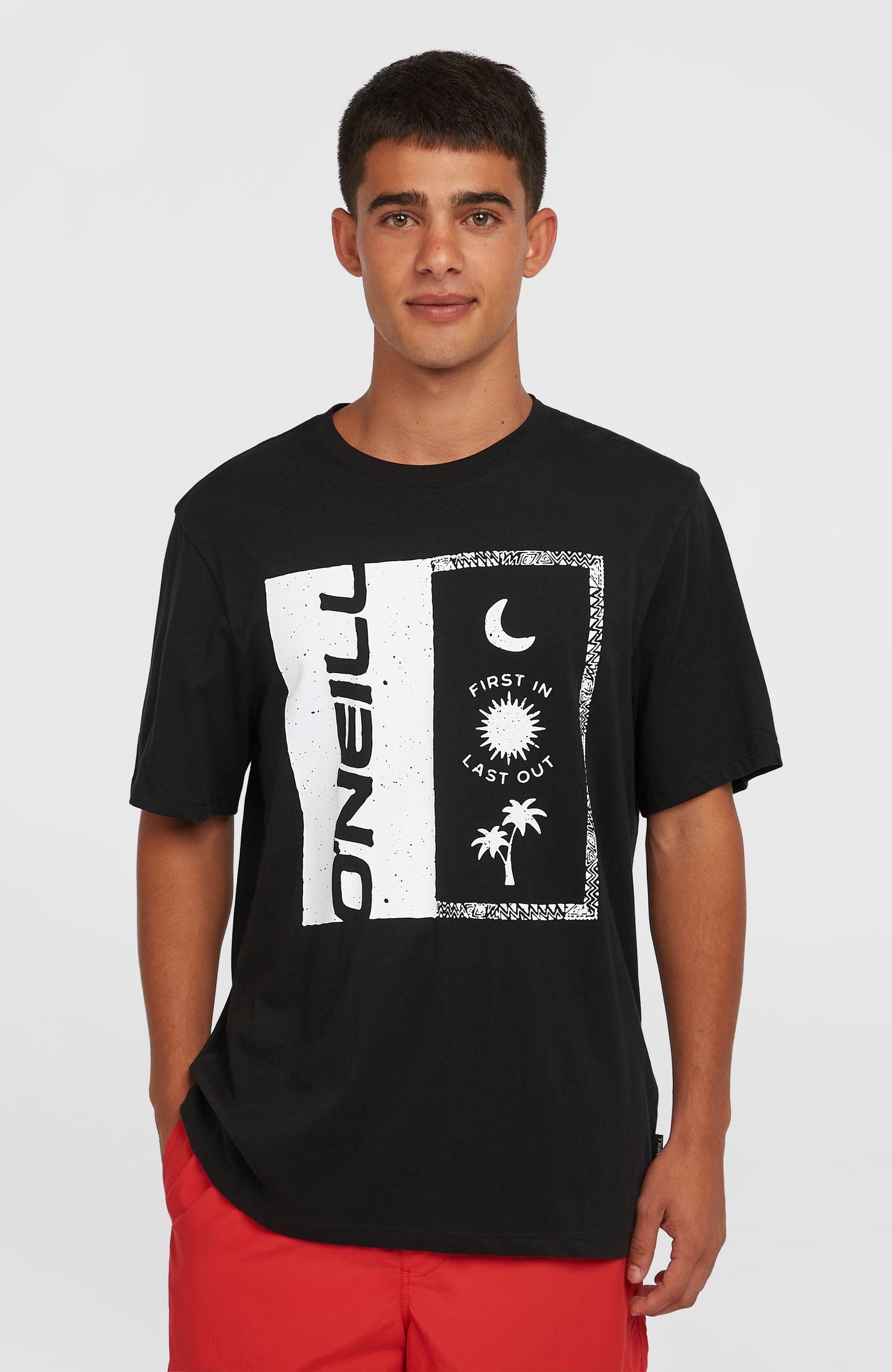 Men Front Print T-Shirt