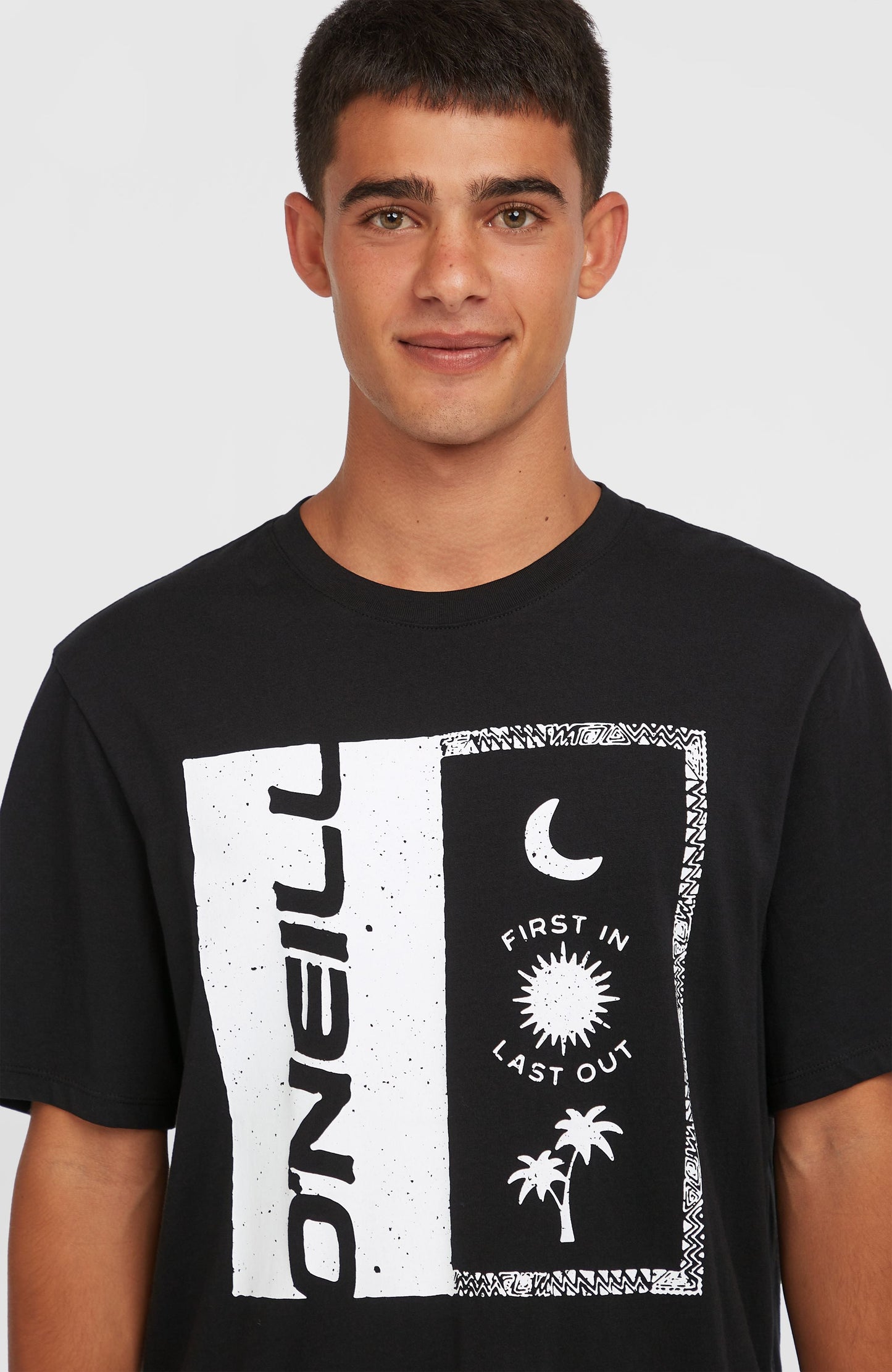 Men Front Print T-Shirt