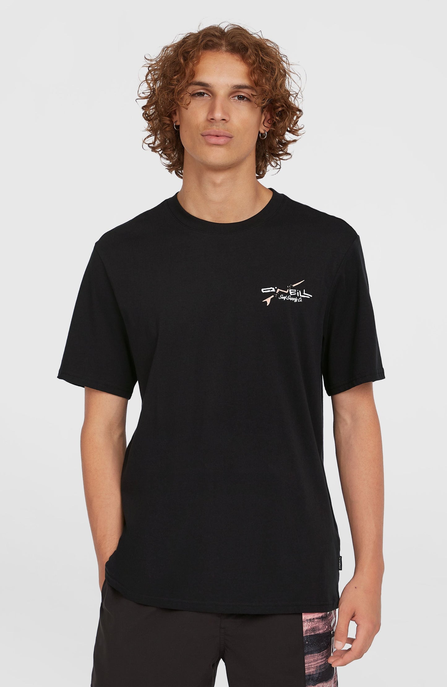 Men Retro Back Print T-Shirt