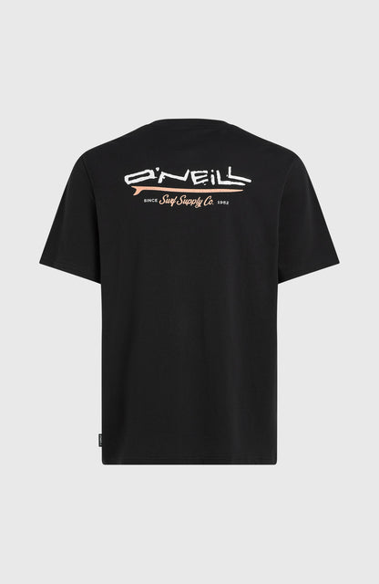 Men Retro Back Print T-Shirt