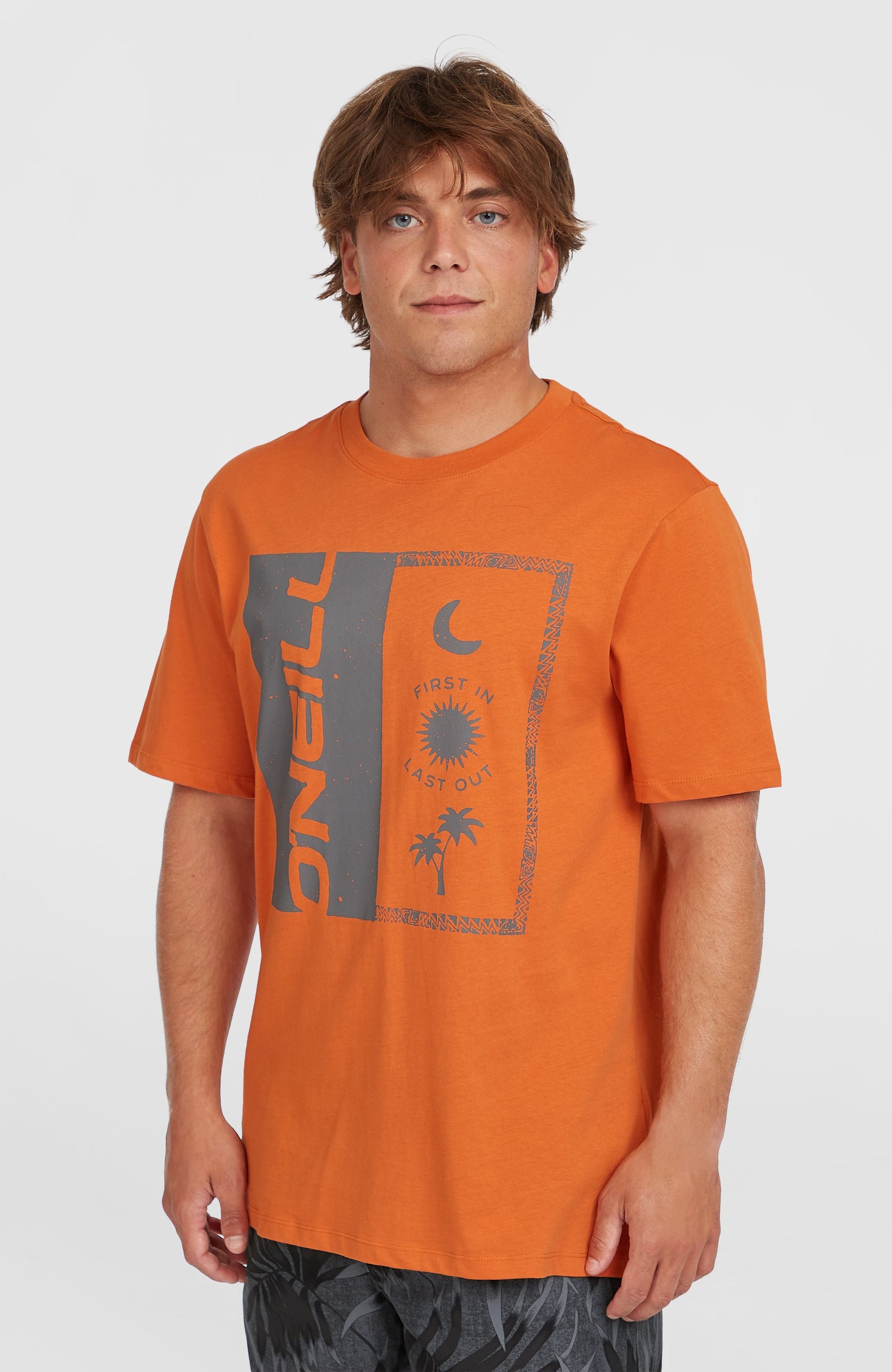 Men Front Print T-Shirt
