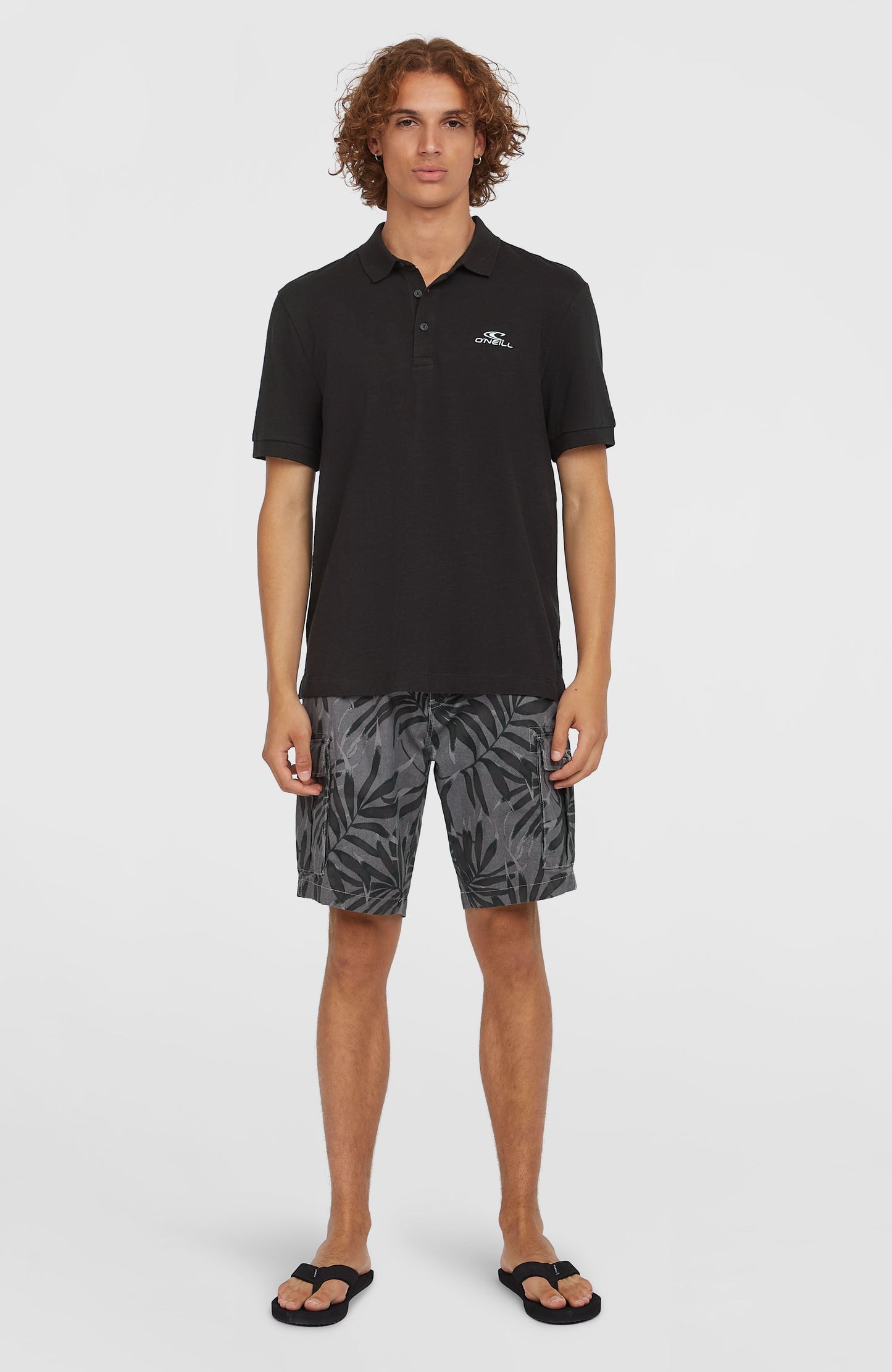 Men Slub Small Logo Polo