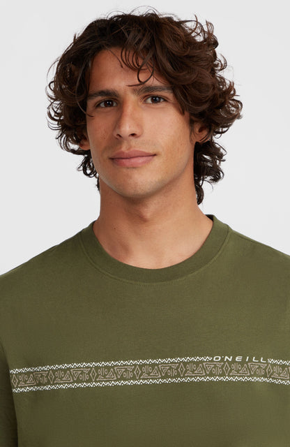 Men Ikat Stripe T-Shirt