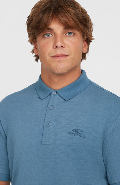 Men Slub Small Logo Polo