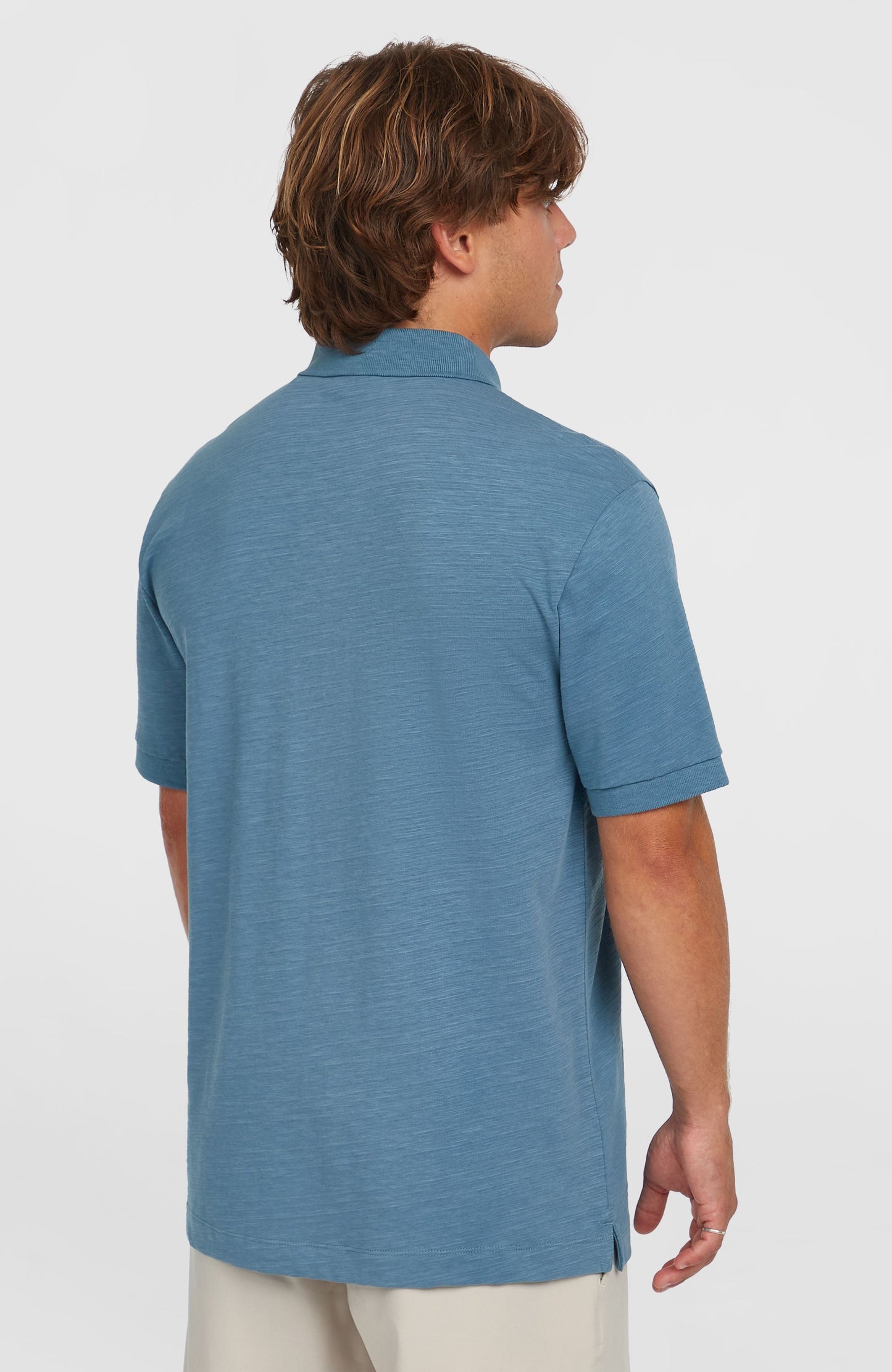 Men Slub Small Logo Polo