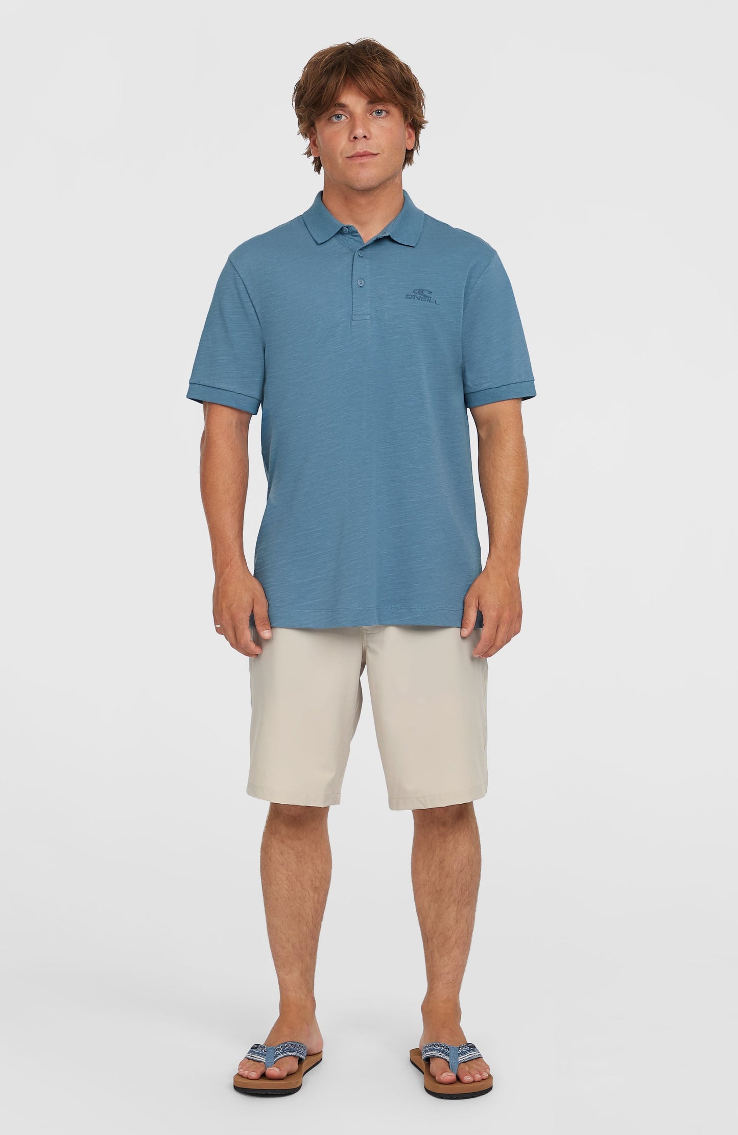Men Slub Small Logo Polo
