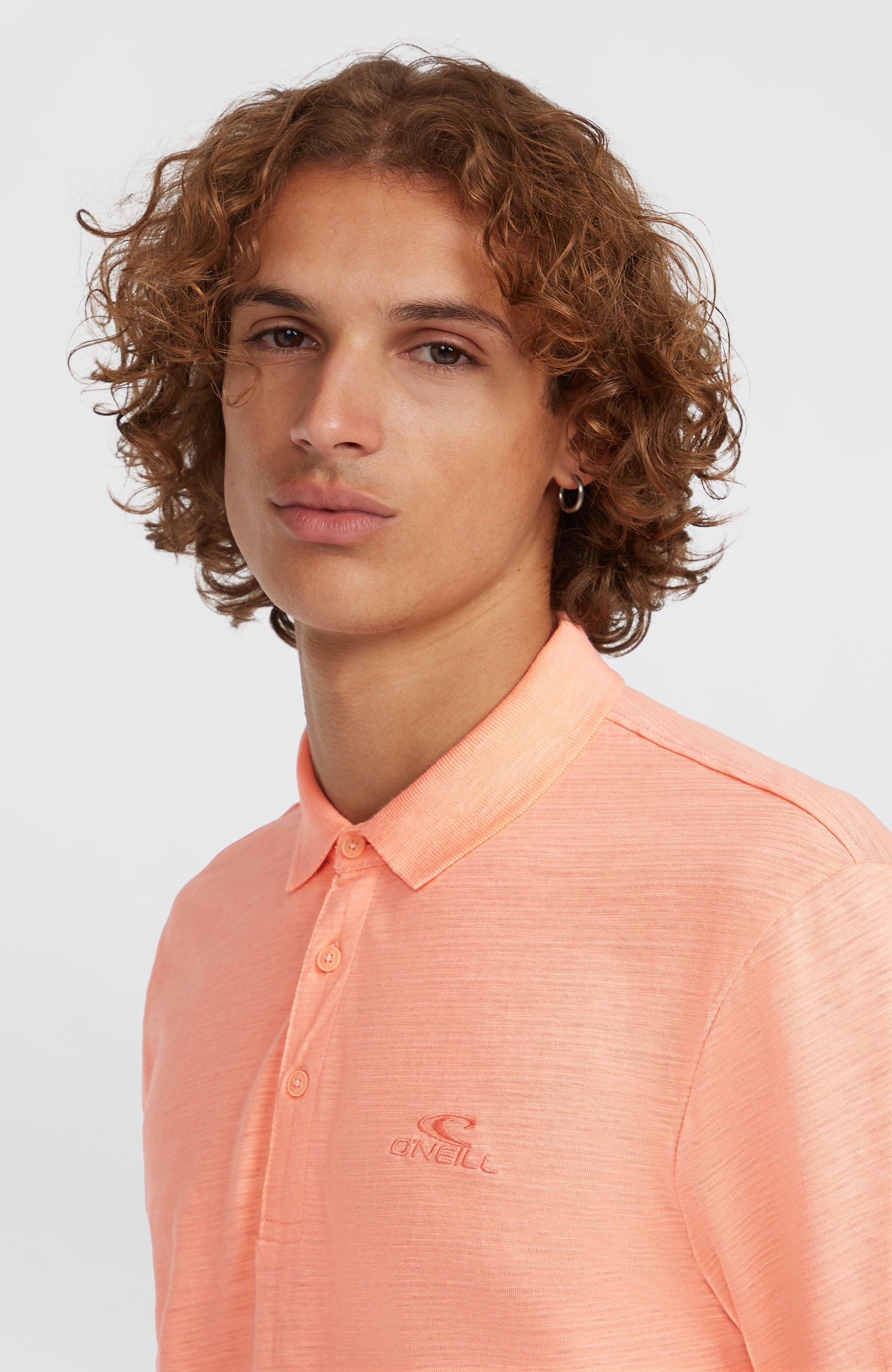 Men Slub Small Logo Polo