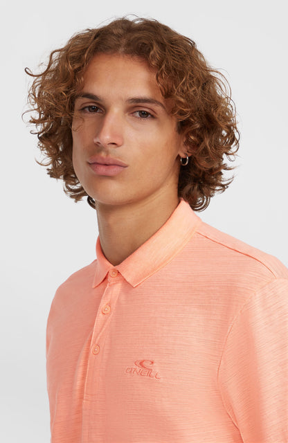Men Slub Small Logo Polo