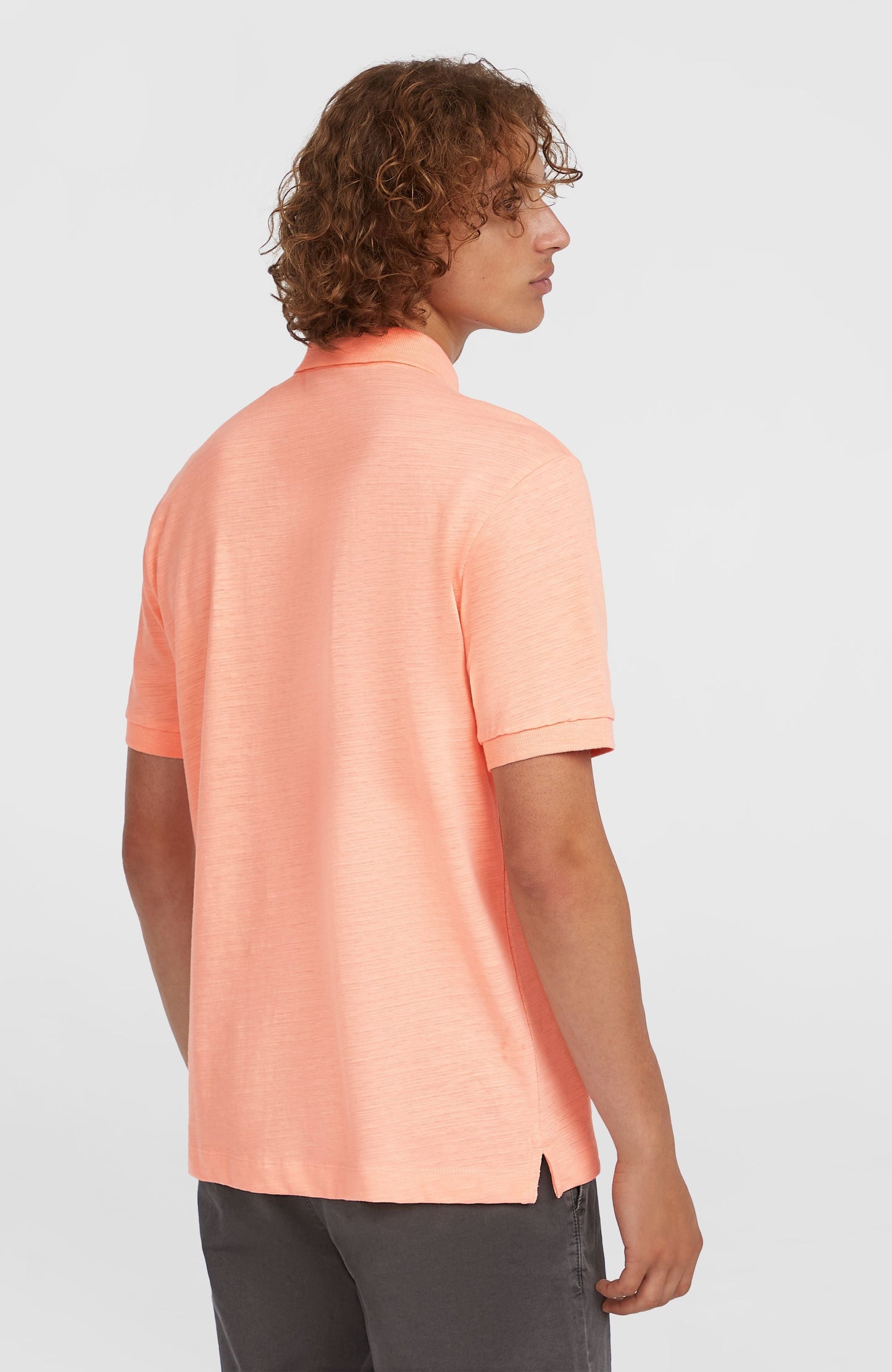 Men Slub Small Logo Polo