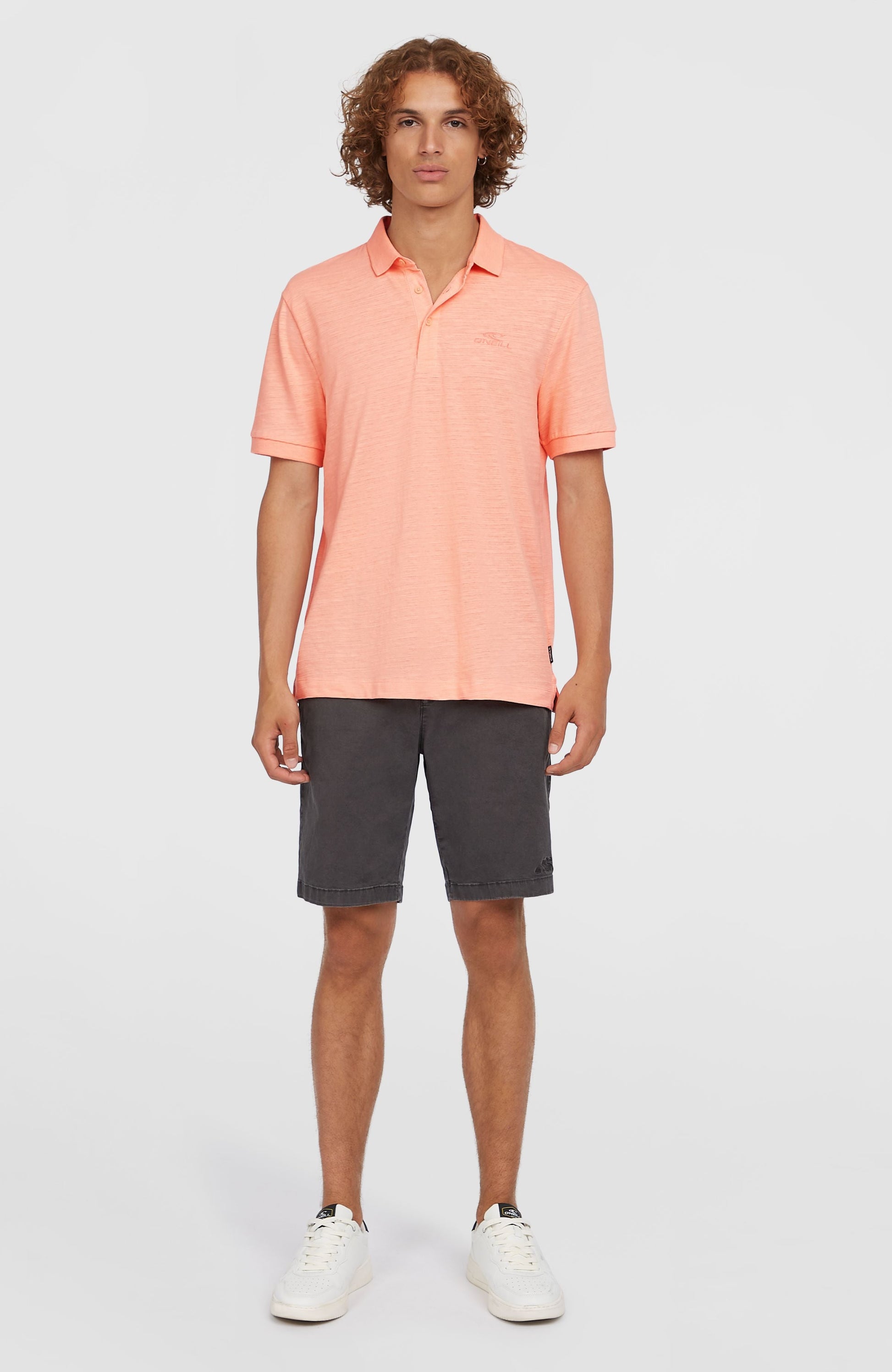 Men Slub Small Logo Polo