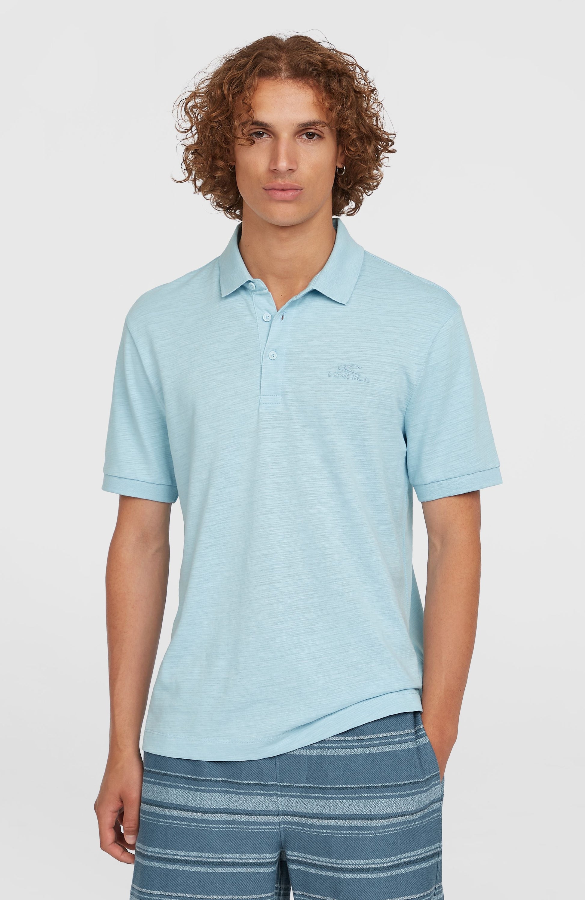 Men Slub Small Logo Polo