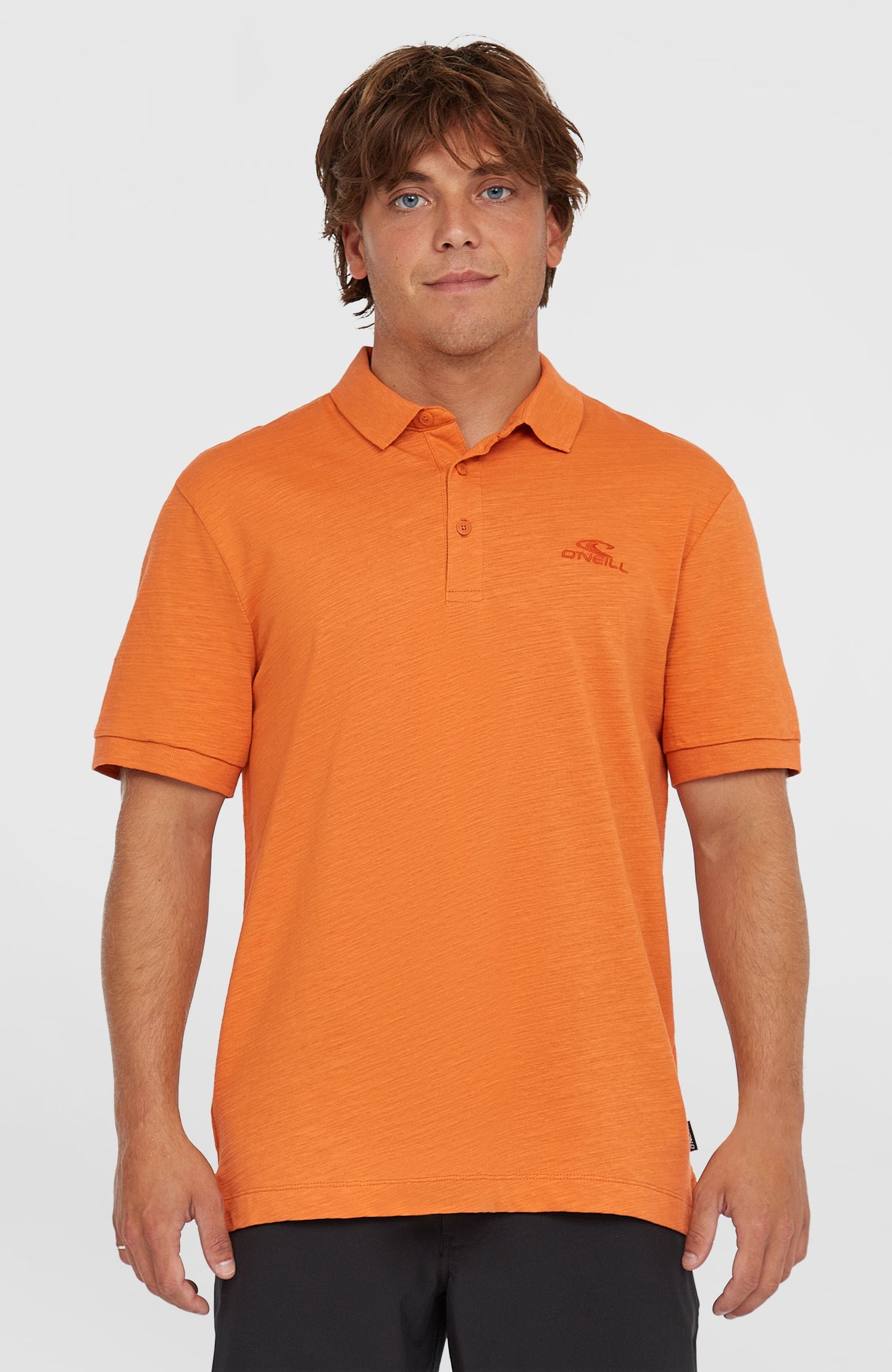 Men Slub Small Logo Polo