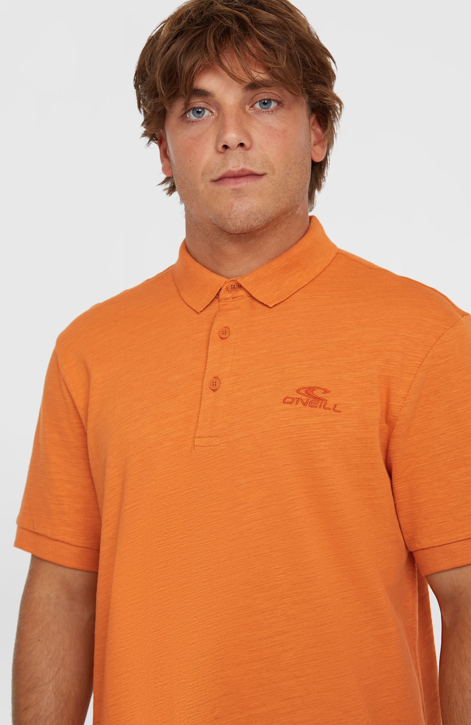Men Slub Small Logo Polo