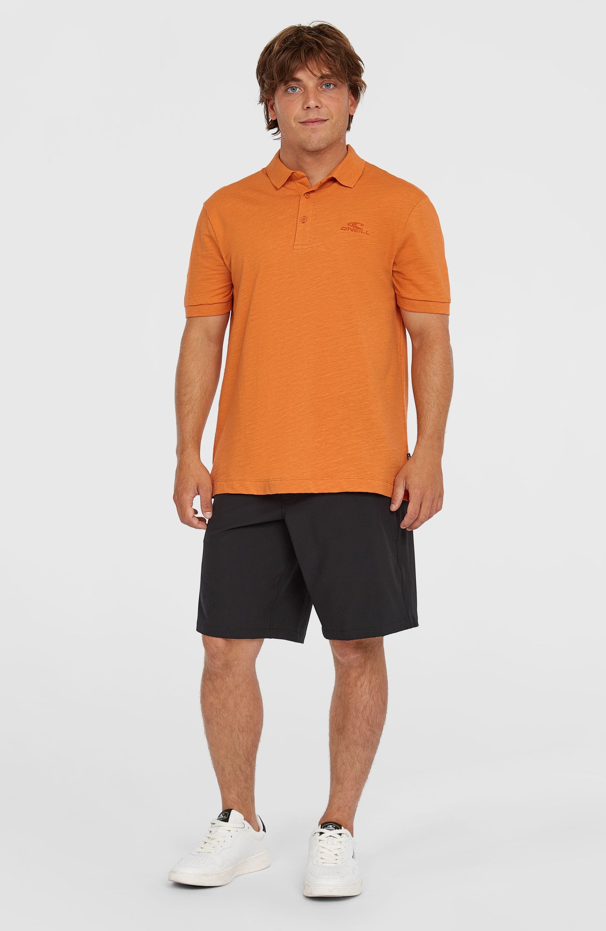 Men Slub Small Logo Polo