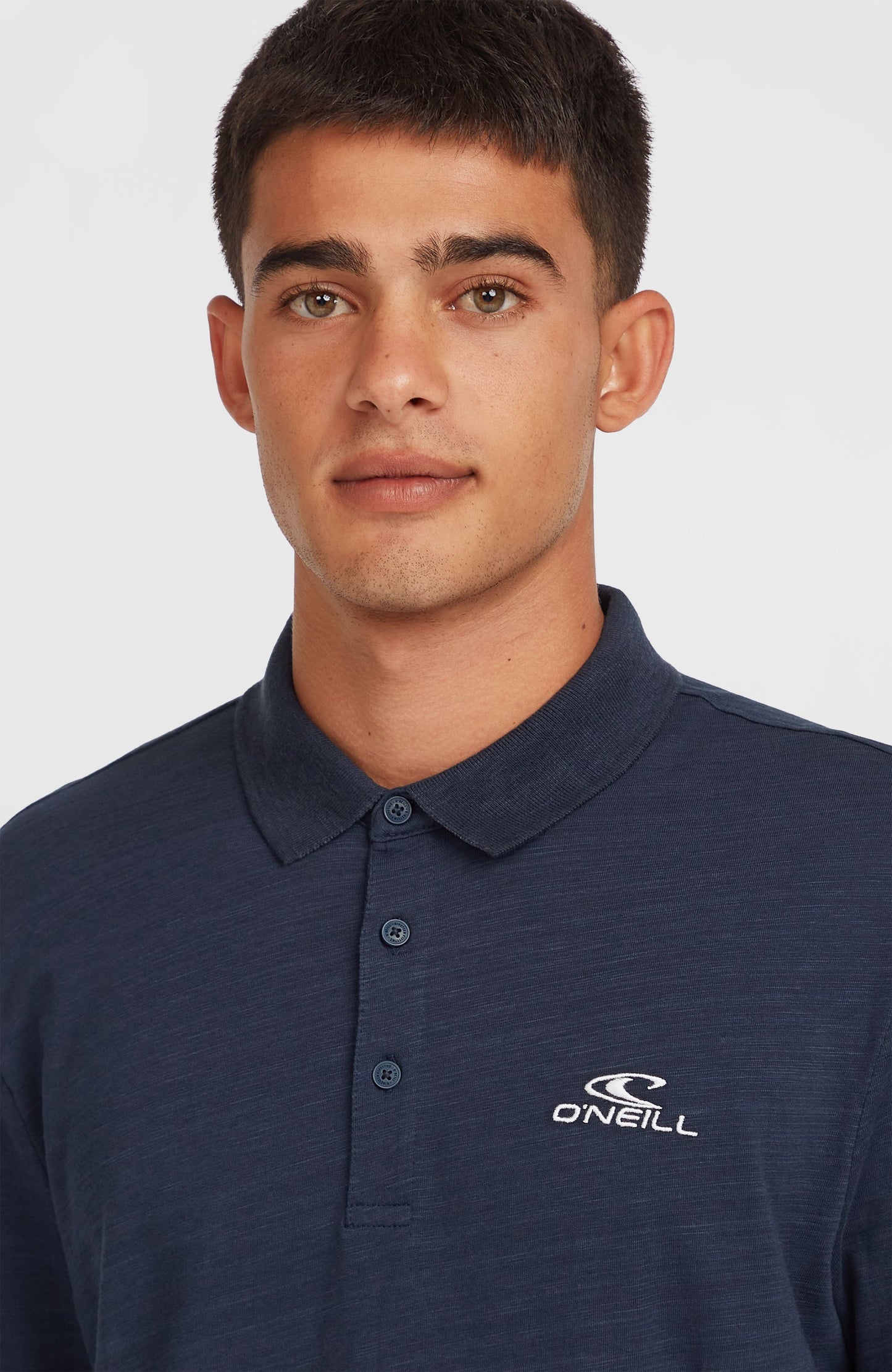 Men Slub Small Logo Polo