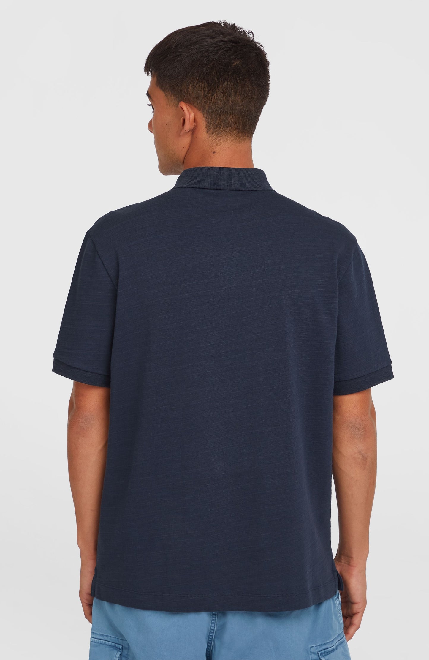 Men Slub Small Logo Polo