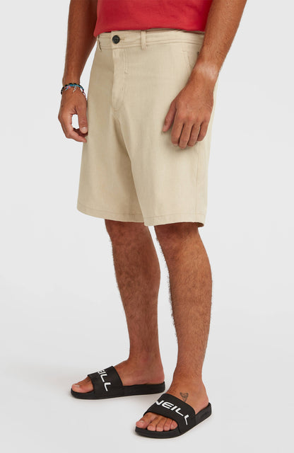 Men Hybrid 19" Melange Shorts