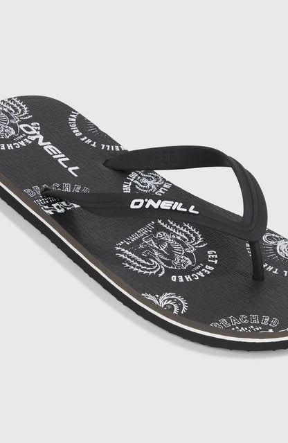 Men Profile Graphic Sandals