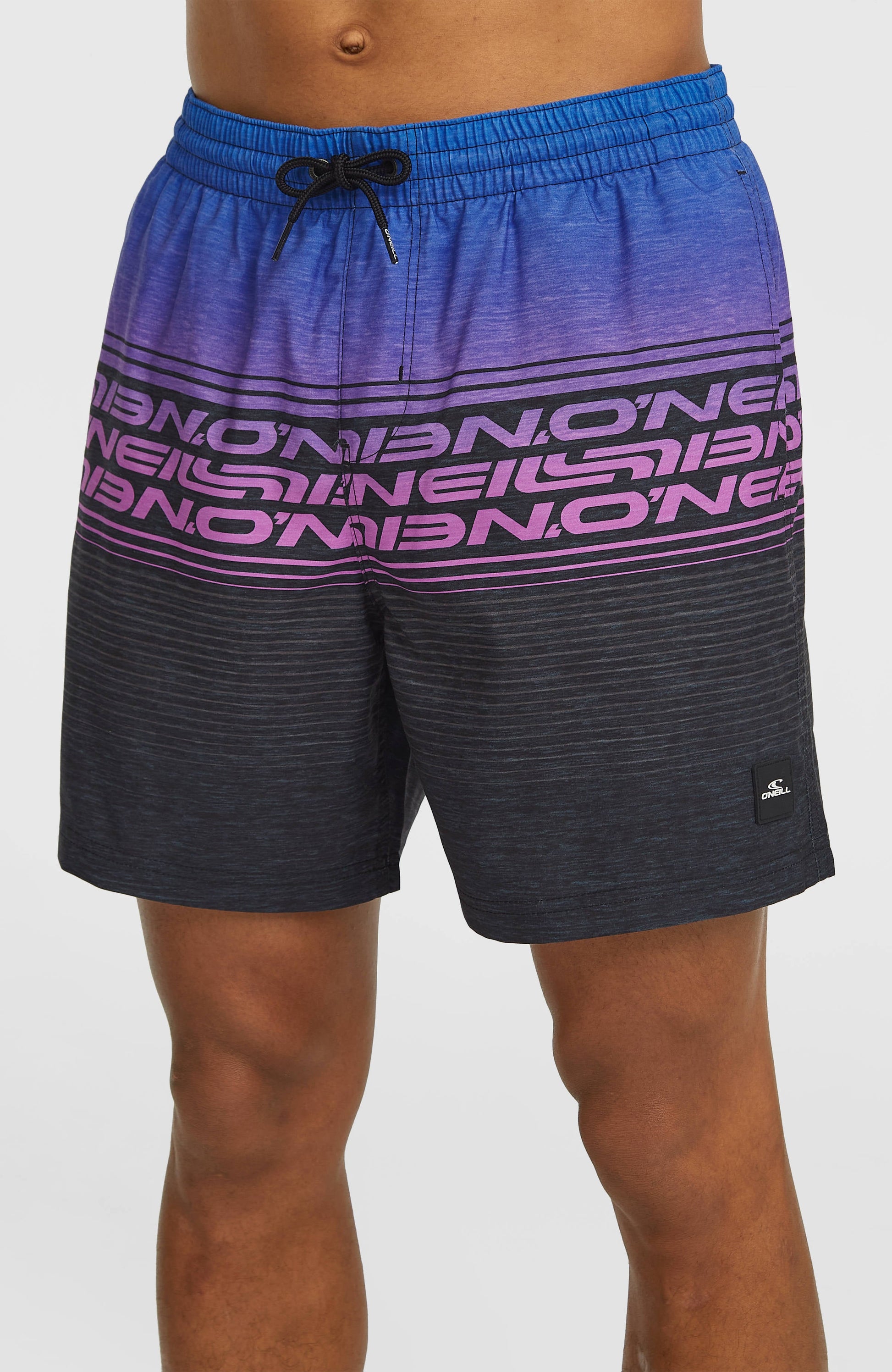 Men Logo Stripe 16'' Swimshorts