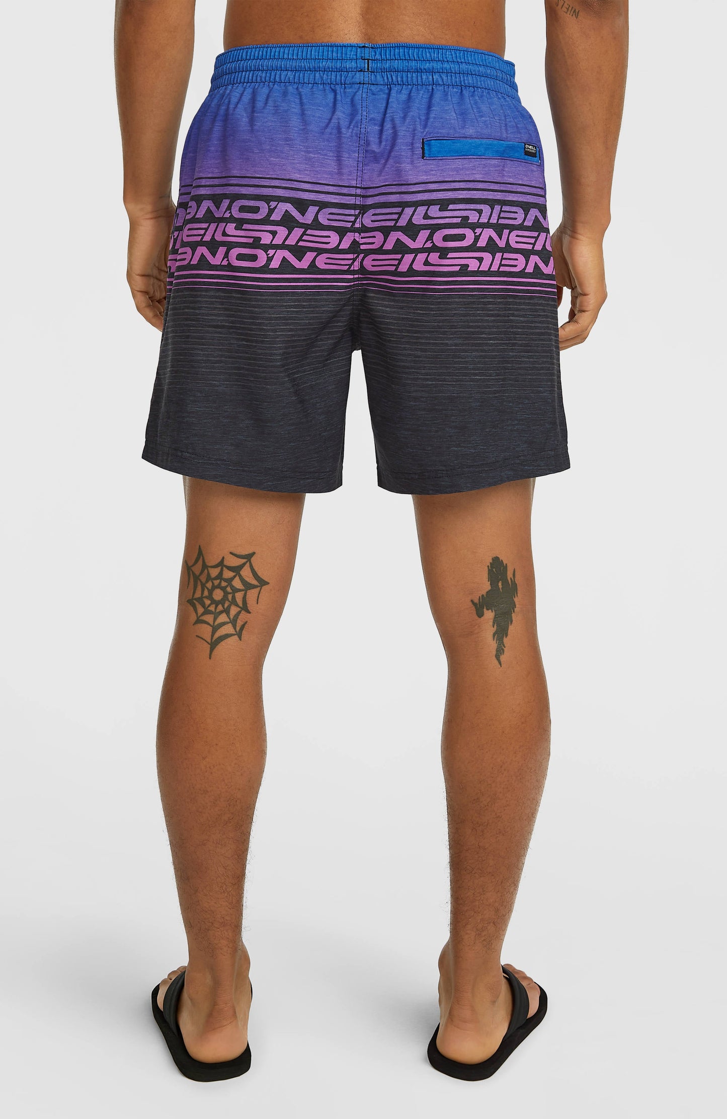 Men Logo Stripe 16'' Swimshorts