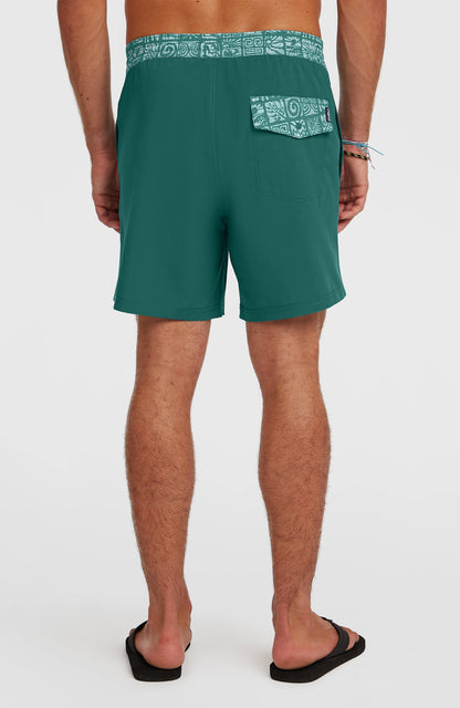 Men Pocket Print 16'' Swimshorts