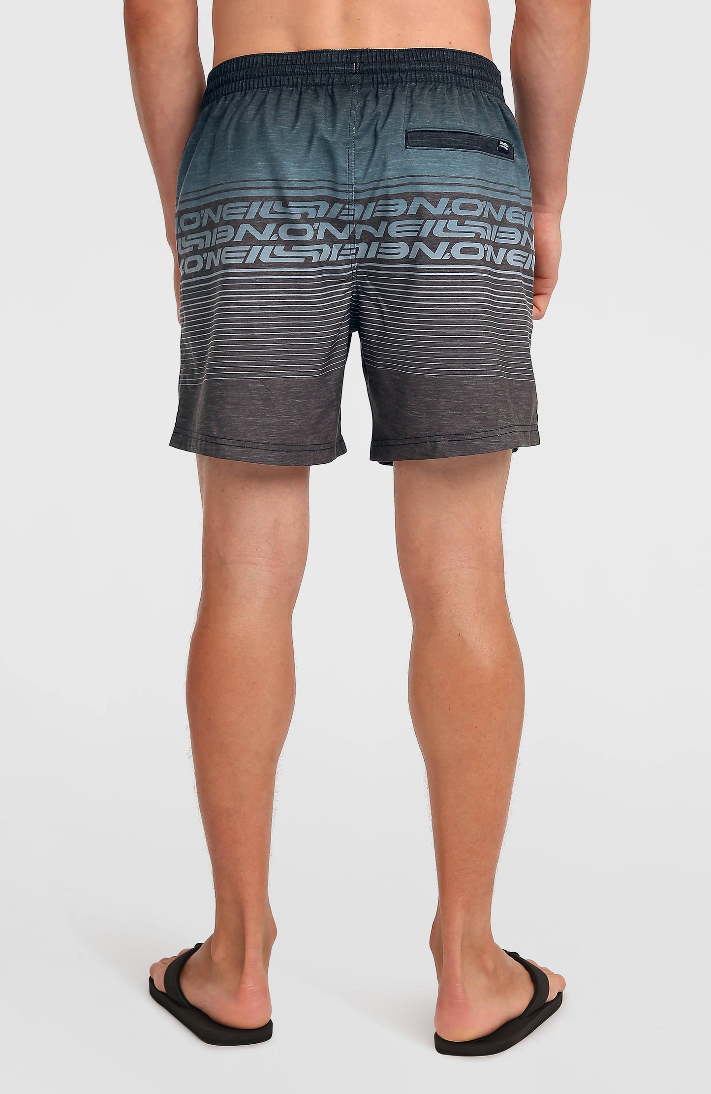 Men Logo Stripe 16'' Swimshorts