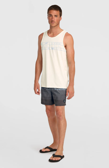 Men Logo Stripe 16'' Swimshorts