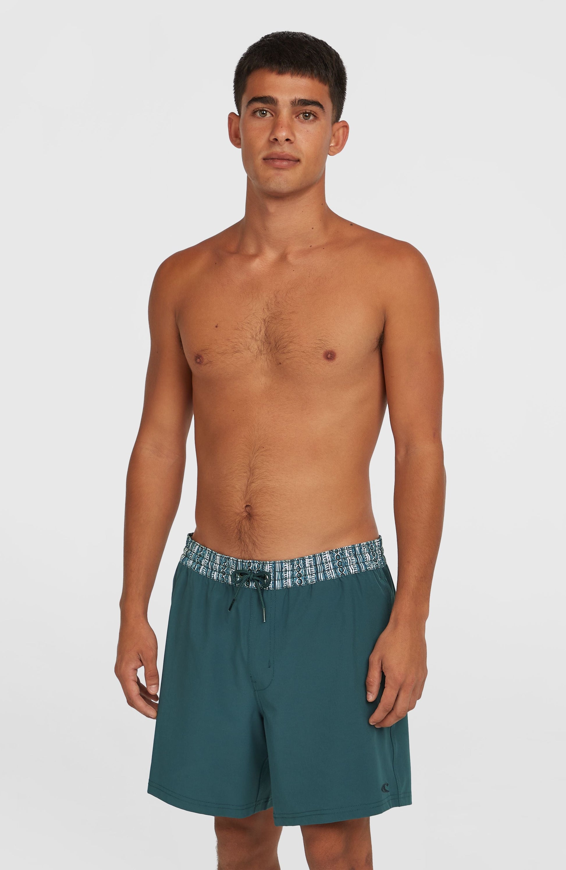 Men Pocket Print 16'' Swim Shorts