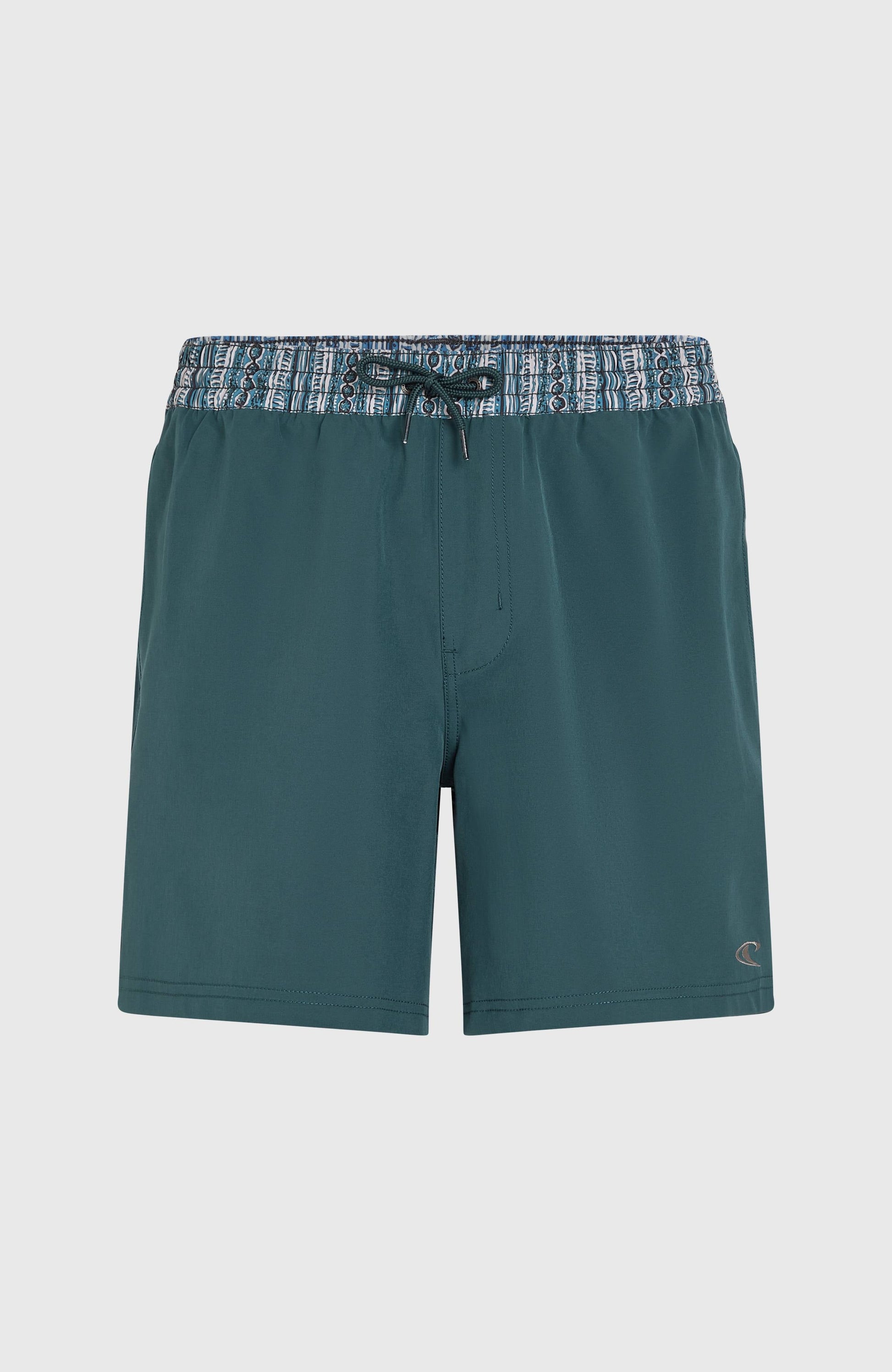 Men Pocket Print 16'' Swim Shorts