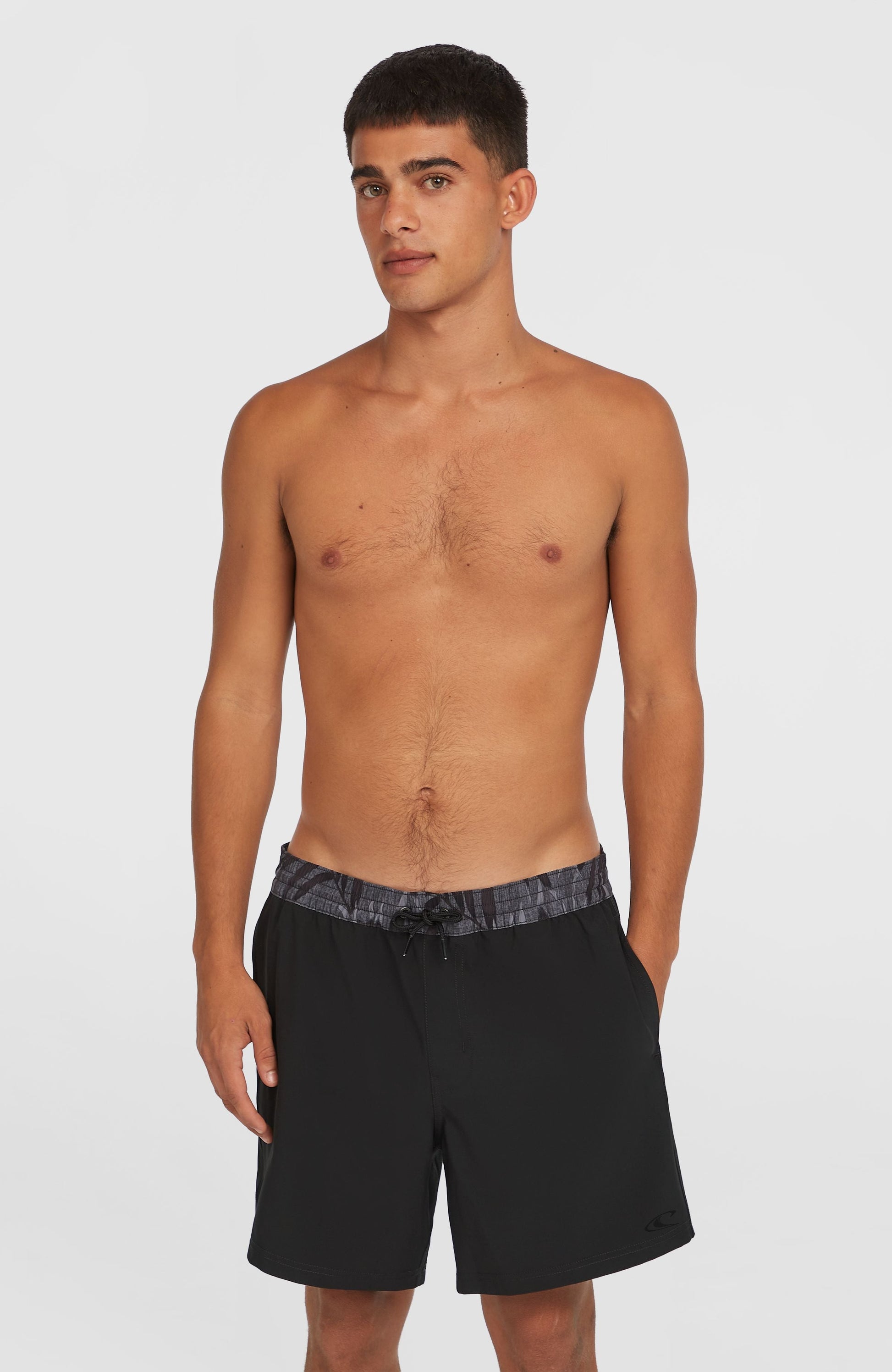 Men Pocket Print 16'' Swim Shorts