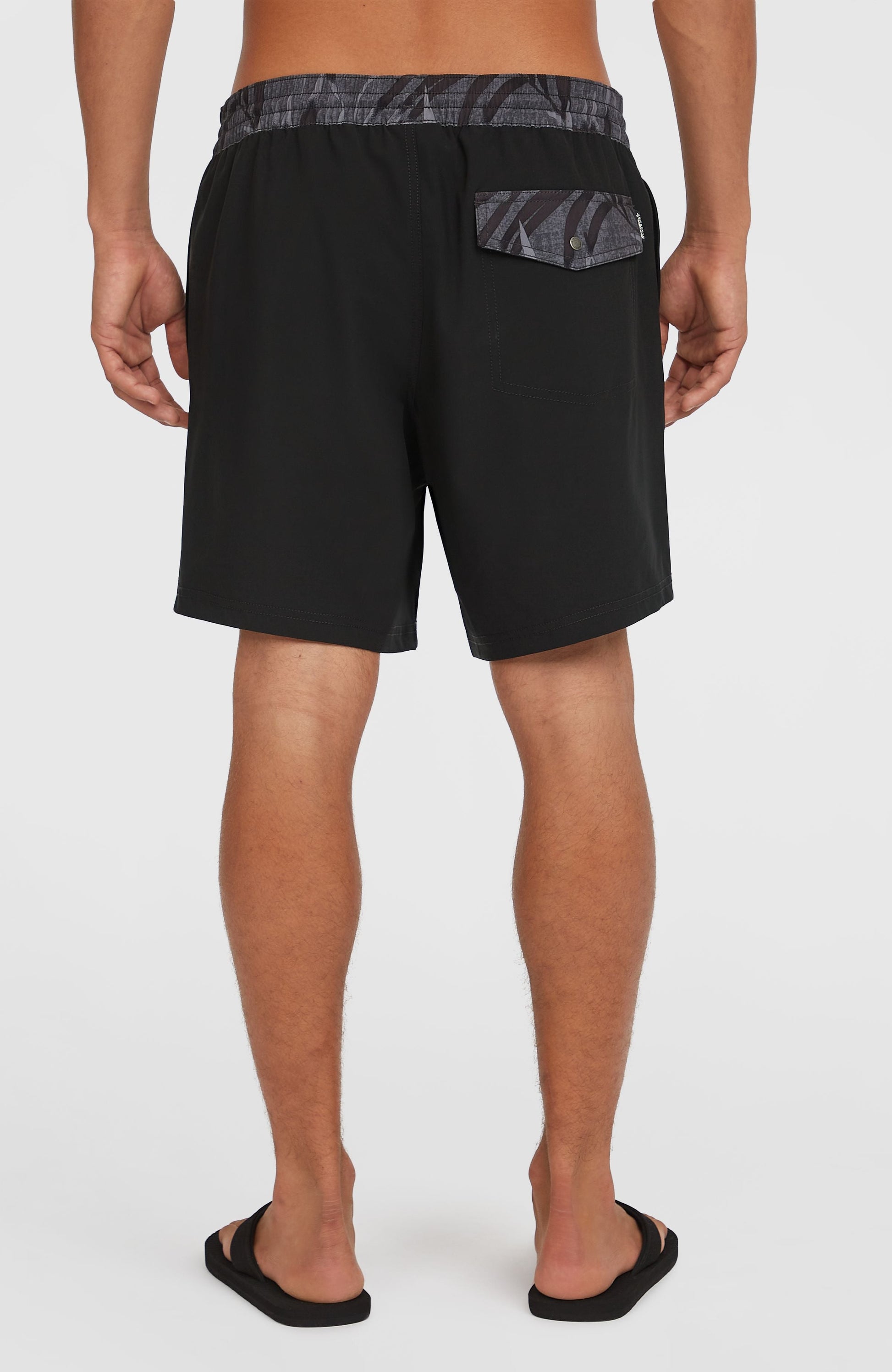 Men Pocket Print 16'' Swim Shorts