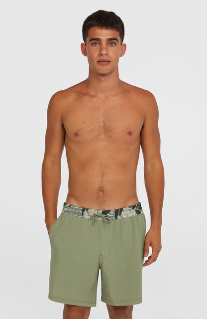 Men Pocket Print 16'' Swim Shorts