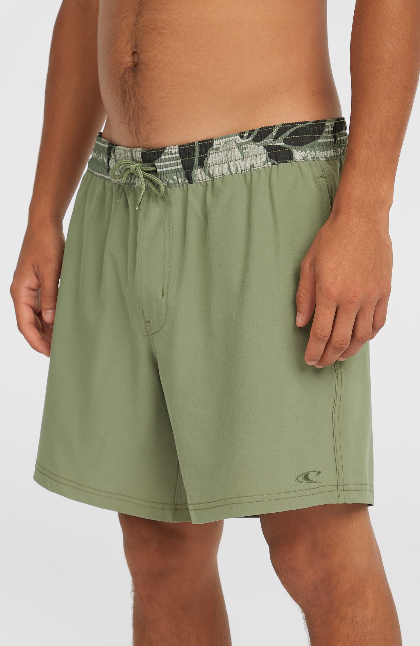 Men Pocket Print 16'' Swim Shorts
